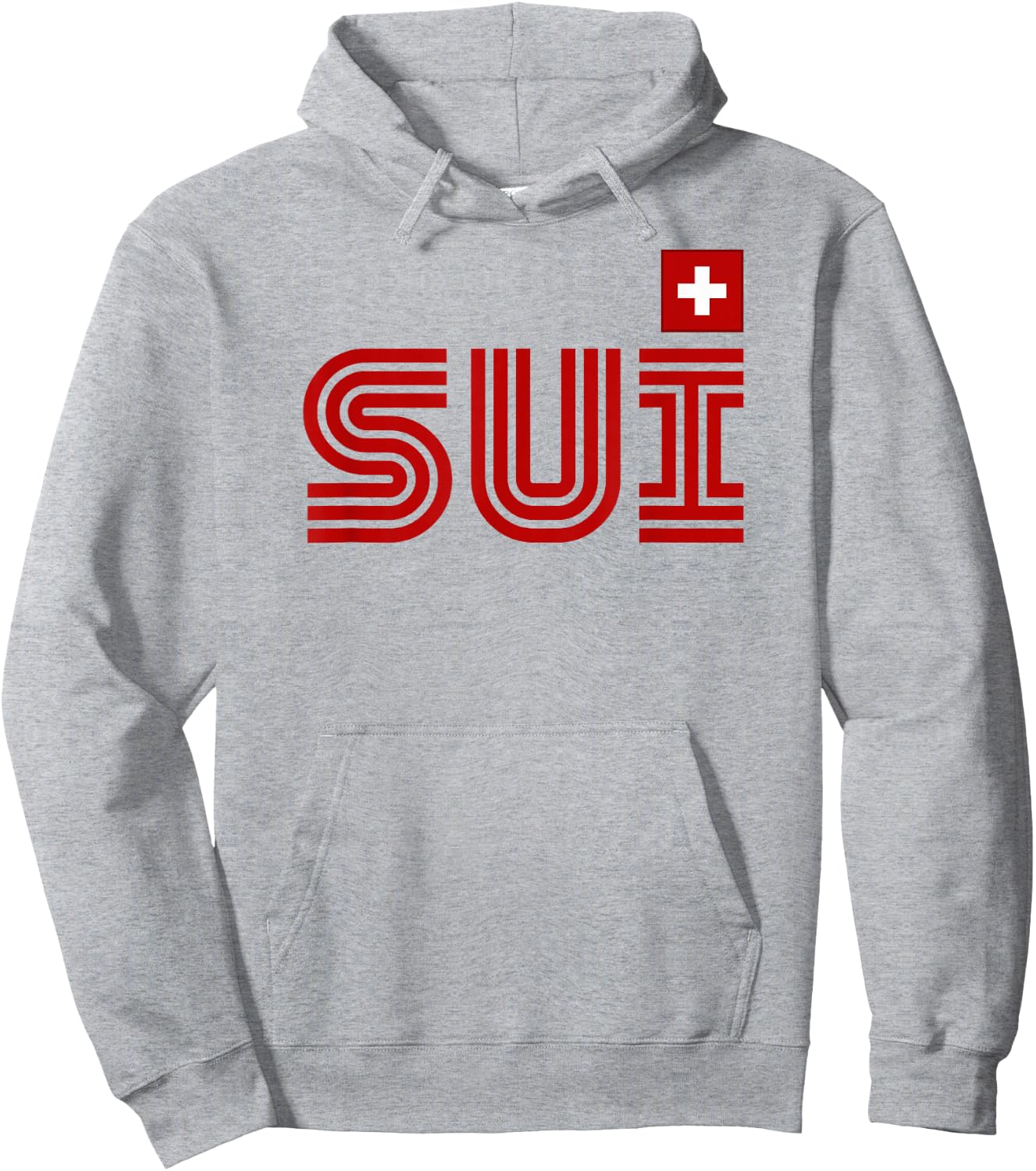 Switzerland Flag Retro International Country Swiss Pride Hoodie - Hoodie | Ash