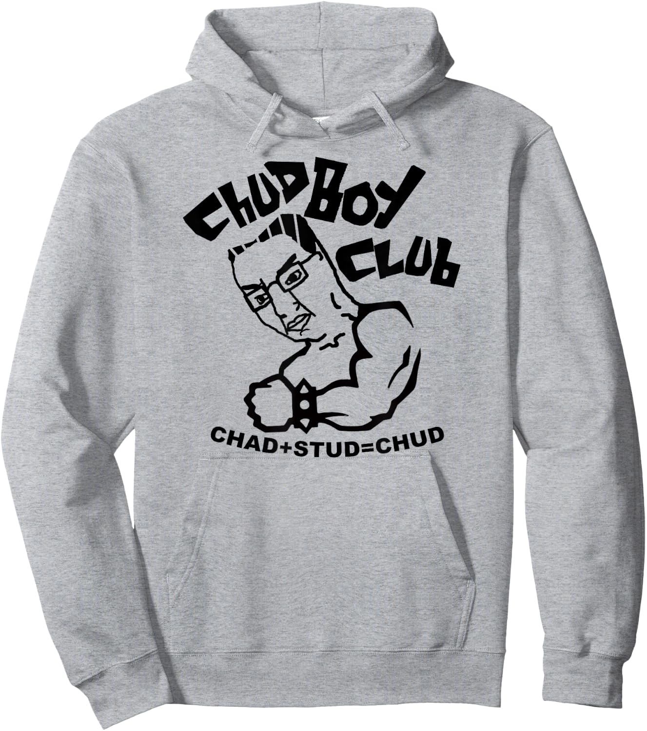 Chud Boy Club Chad Stud Meme Hoodie - Hoodie | Ash
