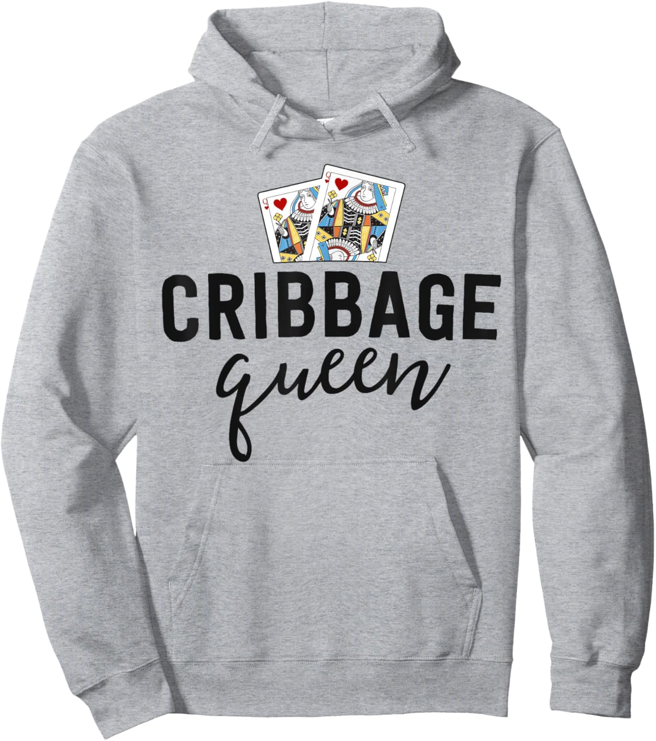 Funny Cribbage Shirt Women Cribbage Queen Player Mom Gift Hoodie - Hoodie | Ash