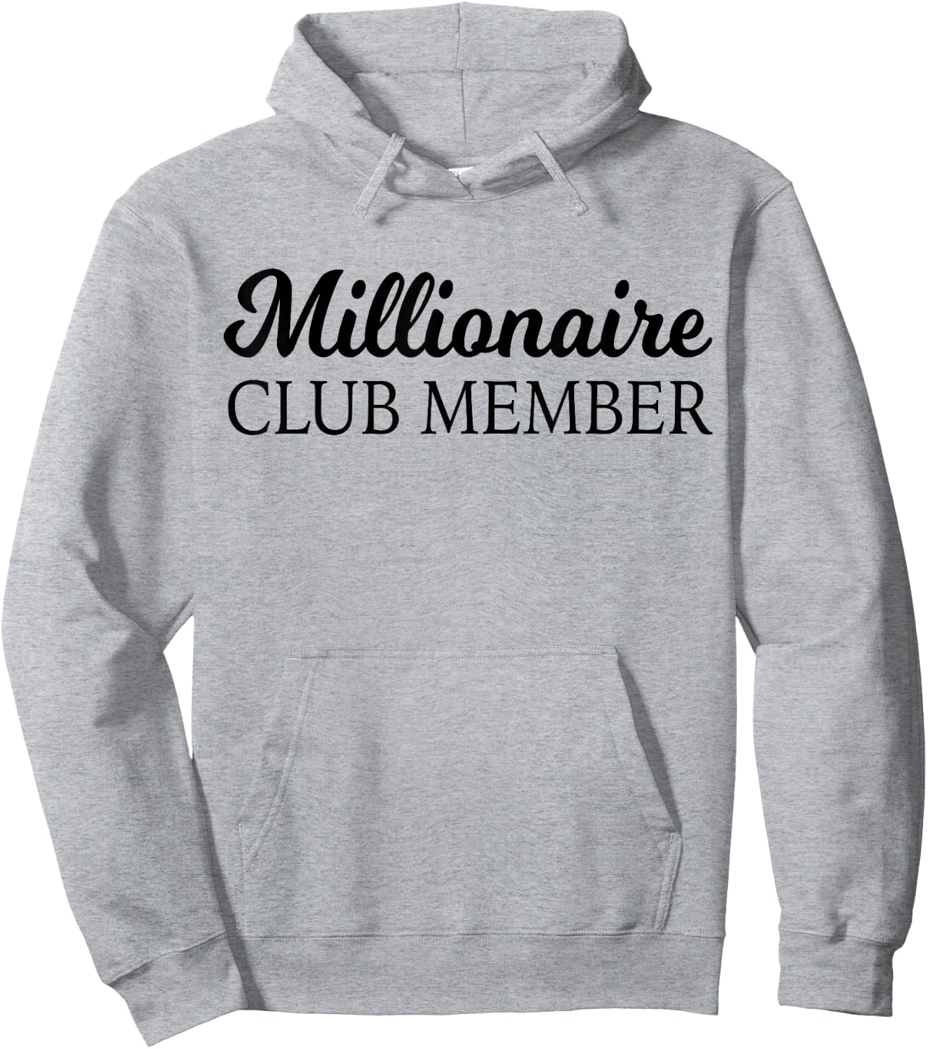 Millionaire Club Member Entrepreneur Cool Training Hoodie - Hoodie | Ash