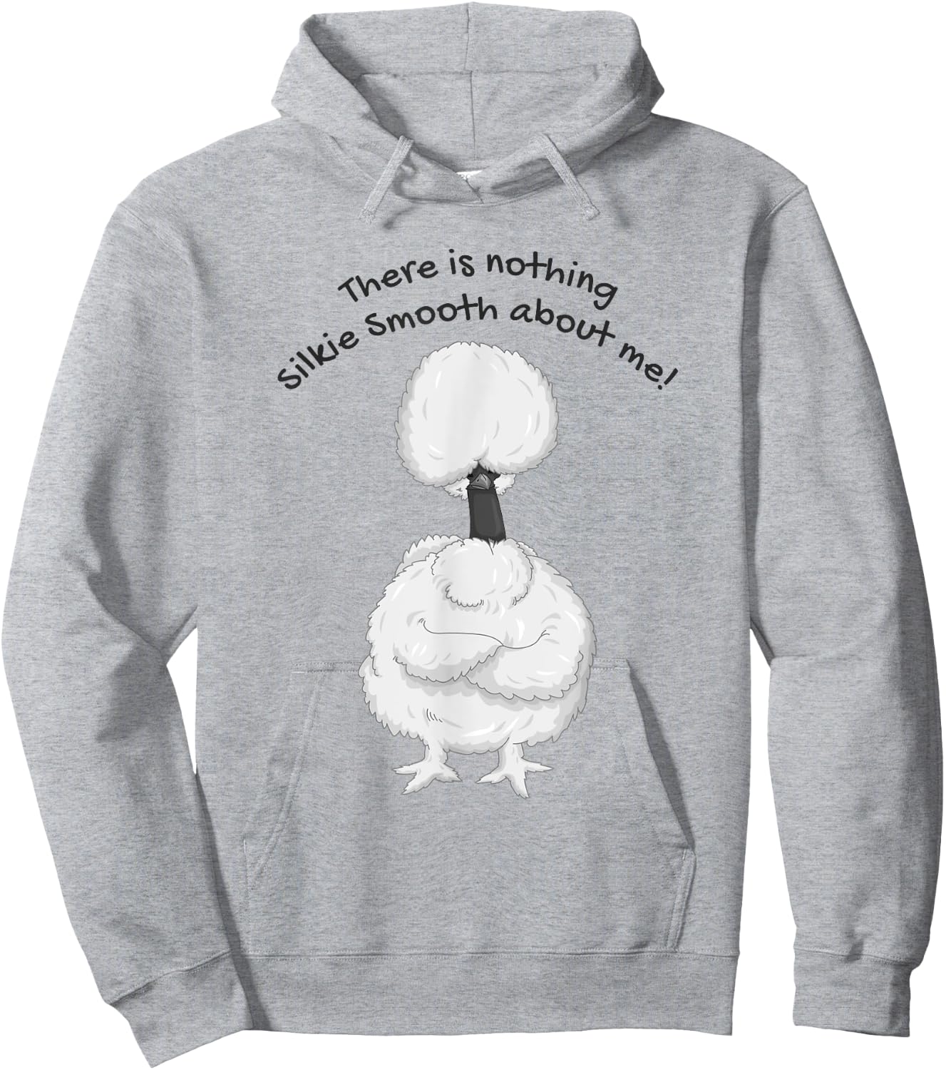 Silkie Showgirl Chicken Nothing Silkie Smooth About Me Funny Hoodie - Hoodie | Ash
