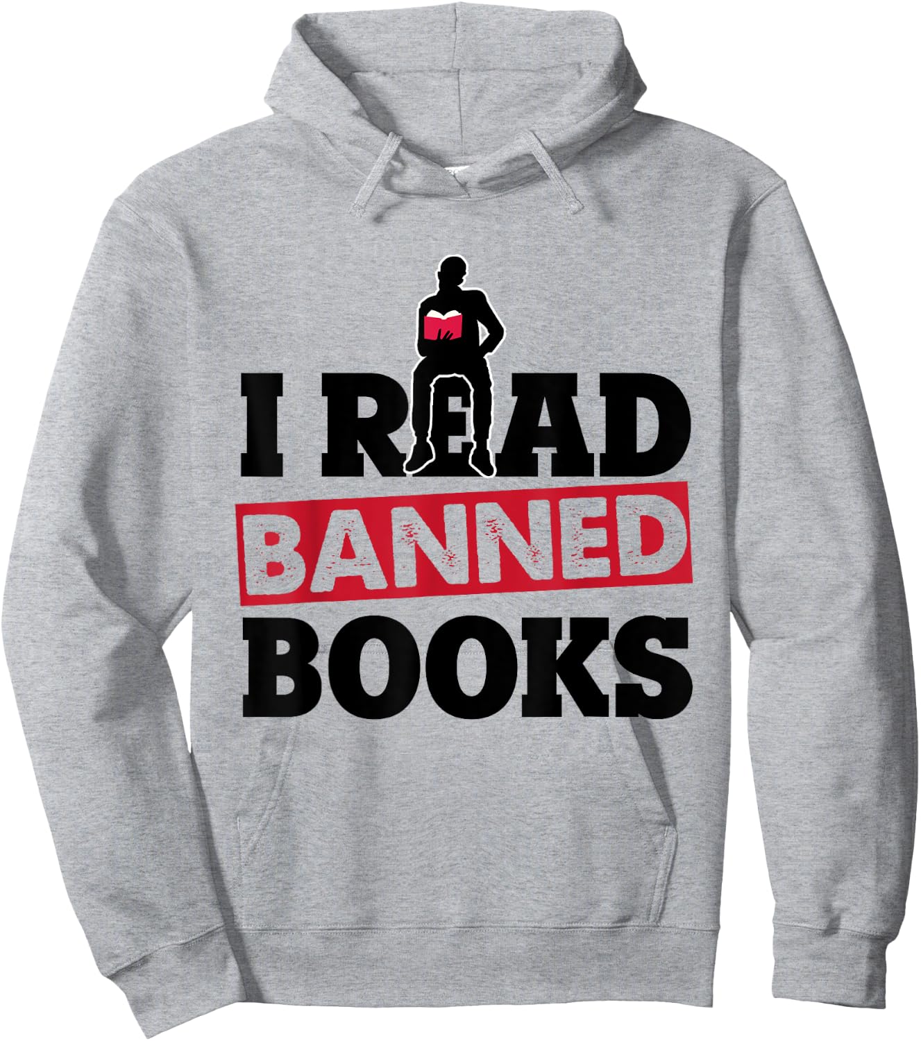 I Read Banned Books - Banned Books Week Reading Men Hoodie - Hoodie | Ash