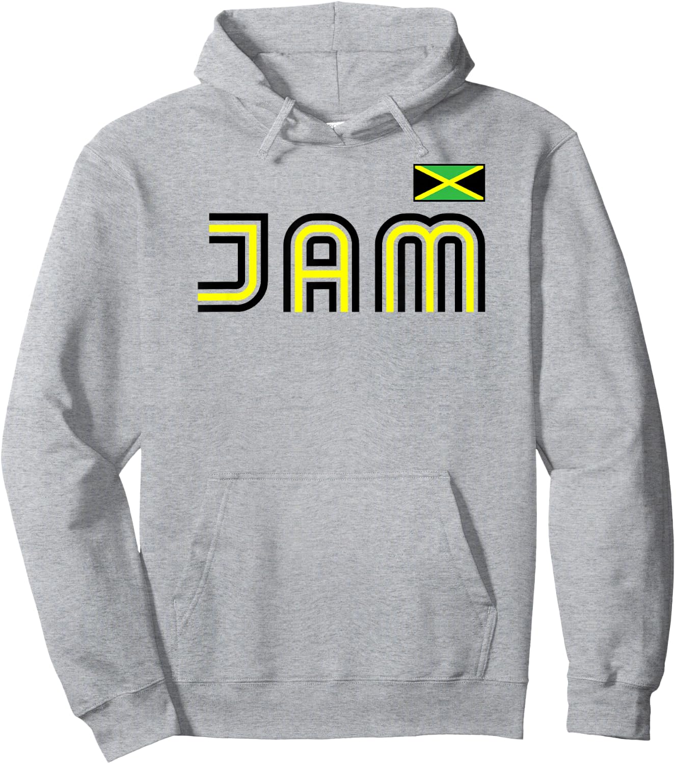 Jamaica Flag Retro International Country Jamaican Pride Hoodie - Hoodie | Ash