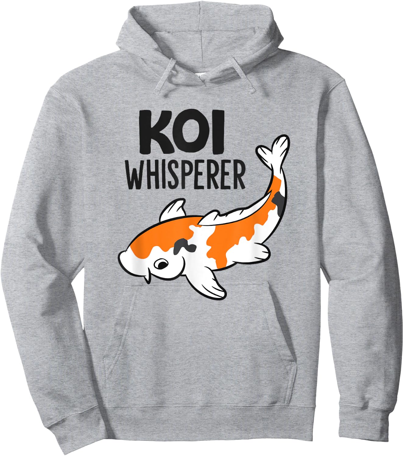 Koi Whisperer Japaense Koi Fish Owner Hoodie - Hoodie | Ash