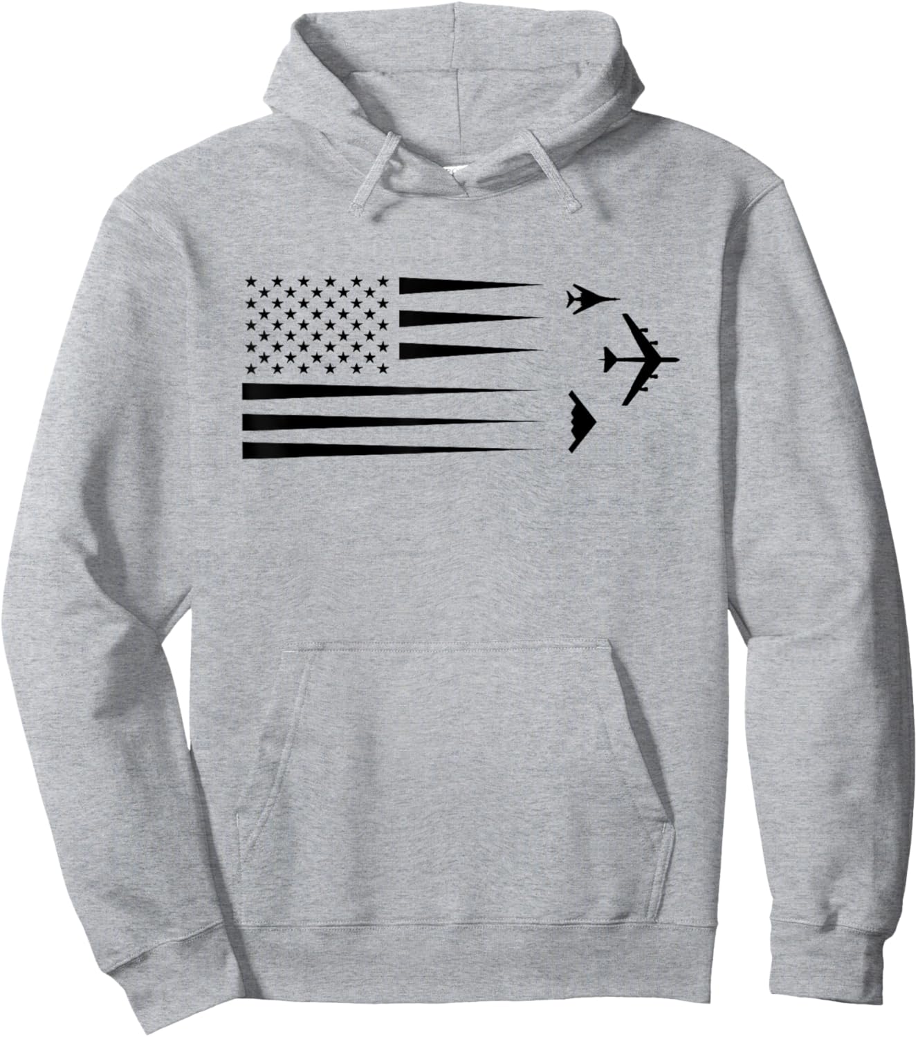 B-2 Spirit B-1 Lancer B-52 Bomber Airplane Hoodie - Hoodie | Ash