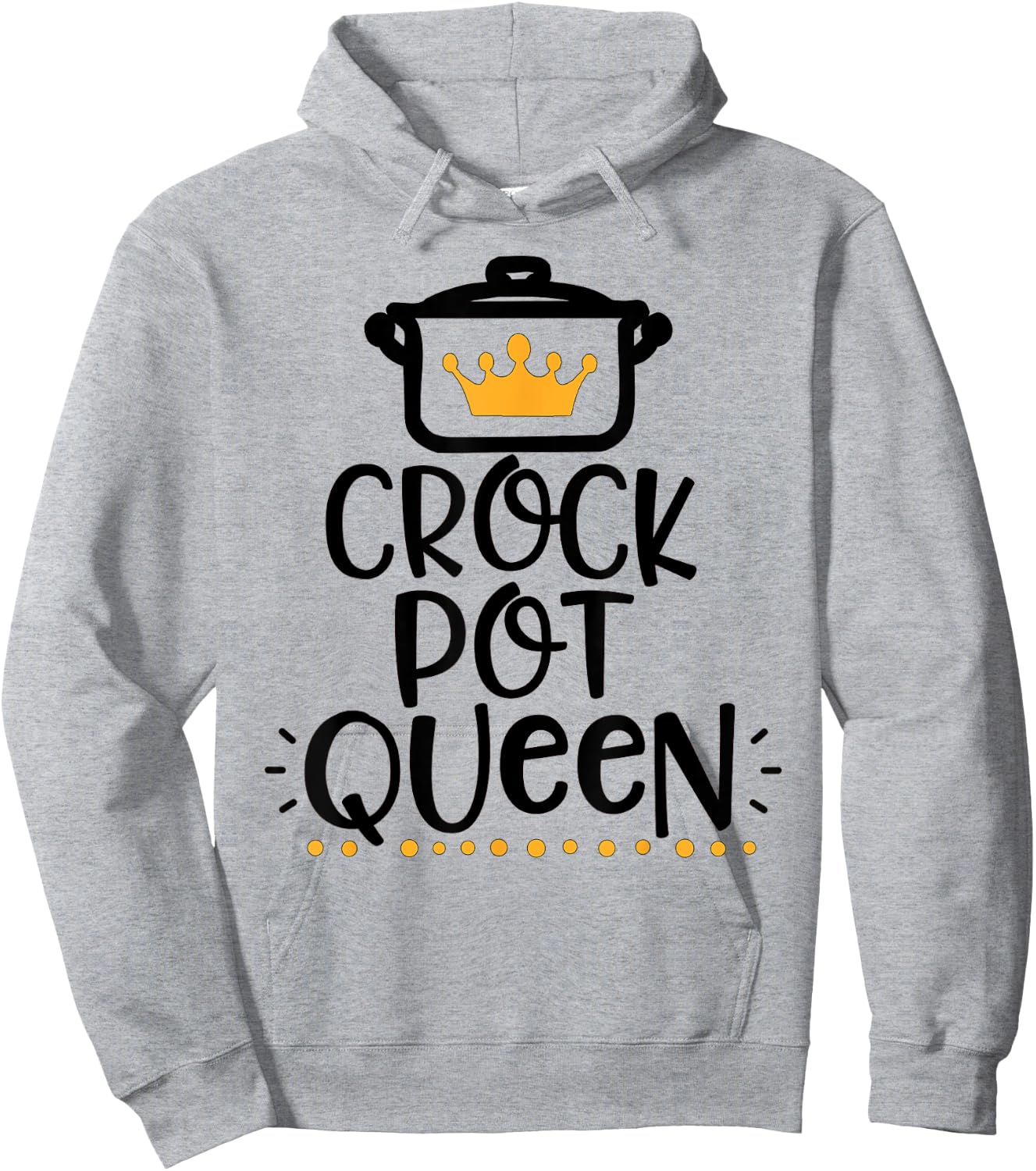 Funny "Crockpot Queen" Apparel for Crockpot Lovers Hoodie - Hoodie | Ash