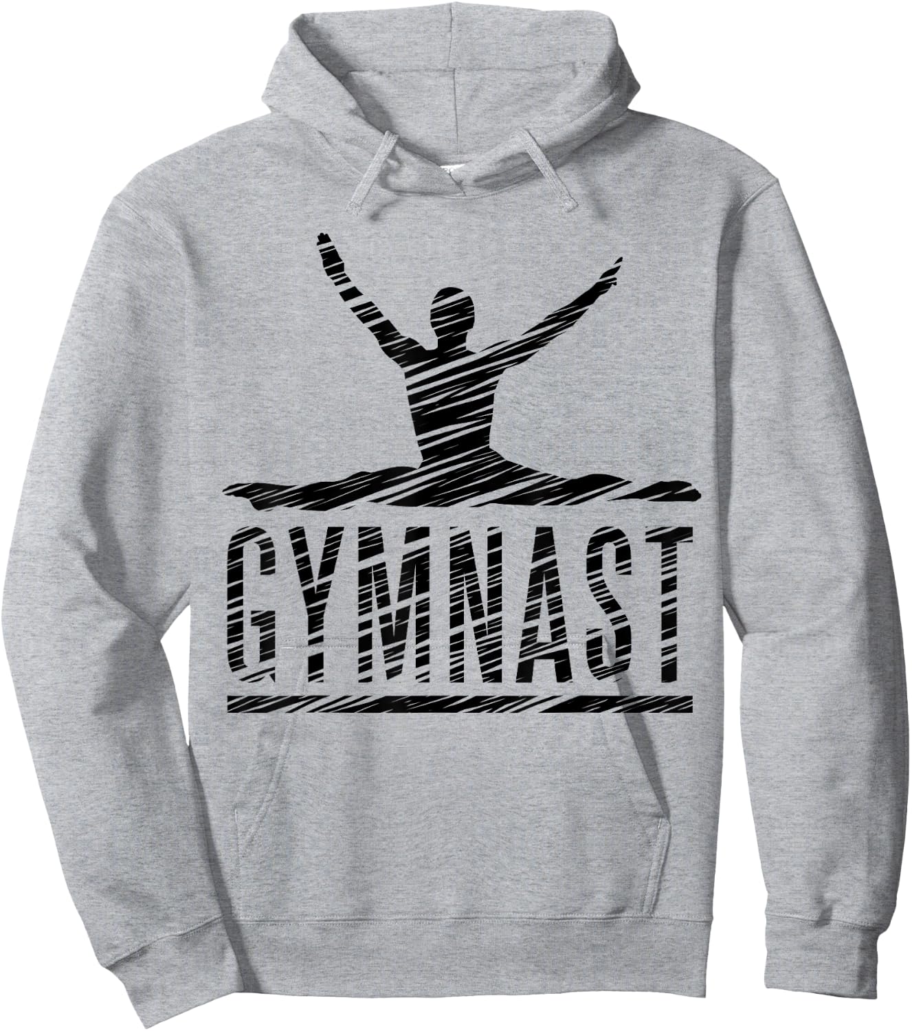 Gymnastics Fan Vintage Motif Hoodie - Hoodie | Ash