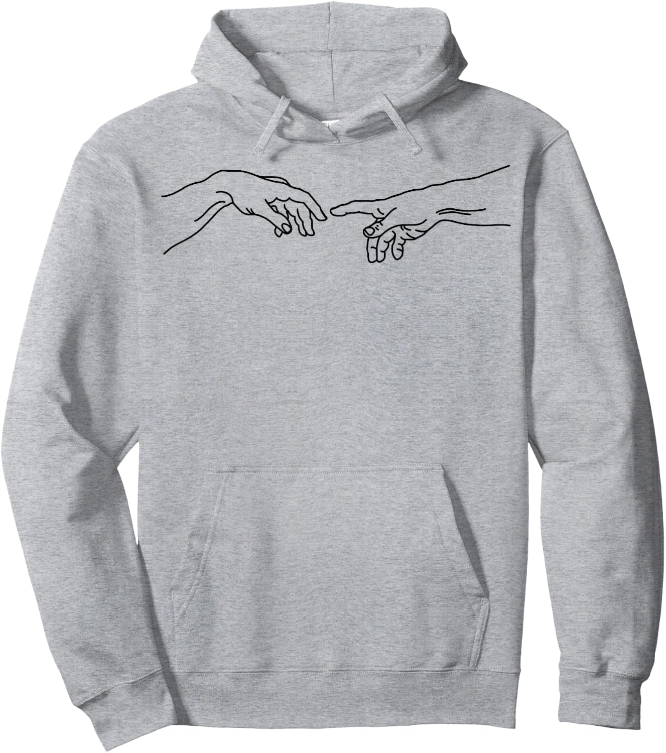 Michelangelo Creation Hands for Art Lover Hoodie - Hoodie | Ash