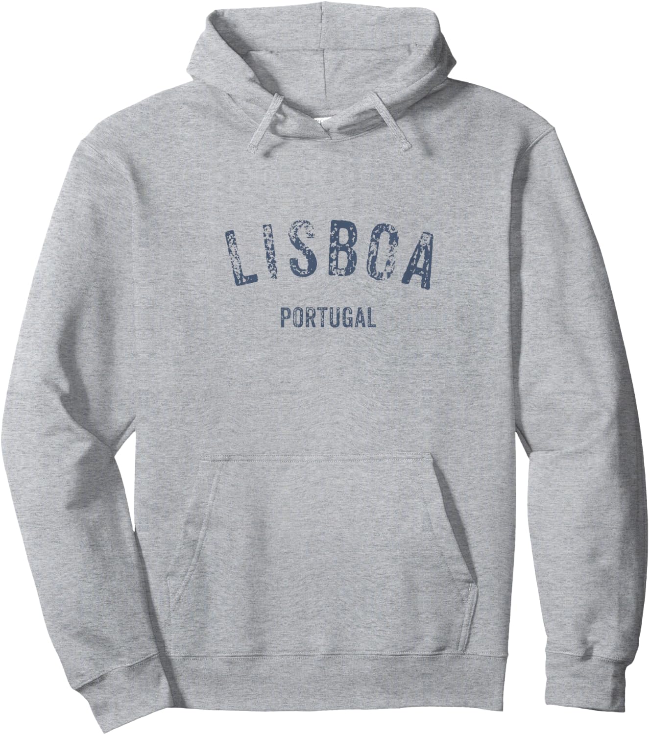 Lisboa Portugal Vintage Distressed Lisbon Travel Souvenir Hoodie - Hoodie | Ash