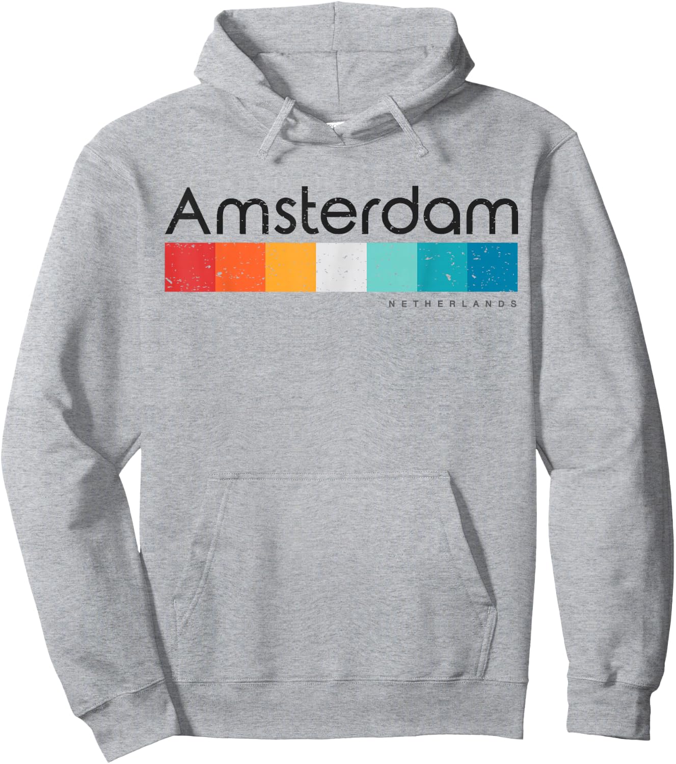 Vintage Amsterdam Netherlands Retro Design Hoodie - Hoodie | Ash