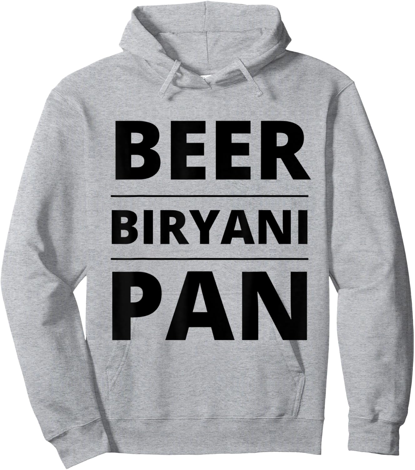 India, Hyderabad Inspired Beer Biryani Pan Fun Food Shirt Hoodie - Hoodie | Ash