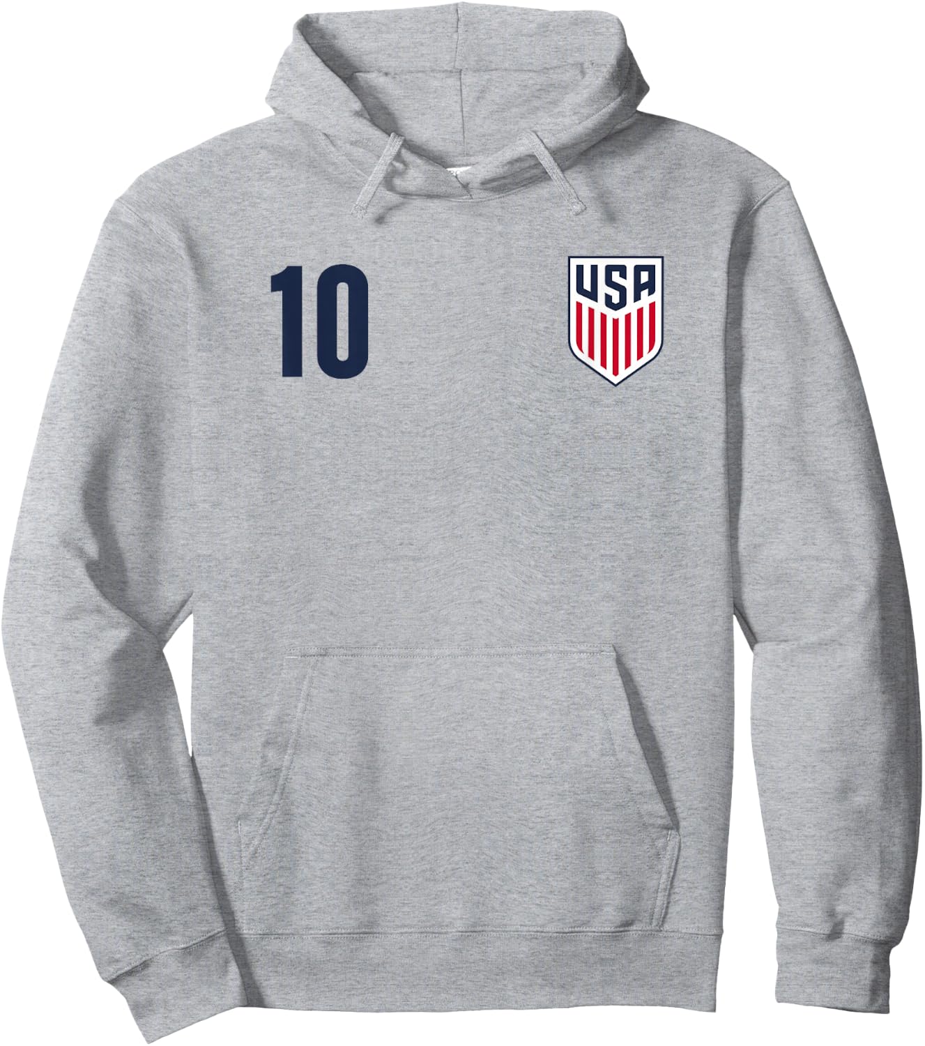 Officially Licensed US Soccer Christian Pulisic,Legacy #10 Hoodie - Hoodie | Ash