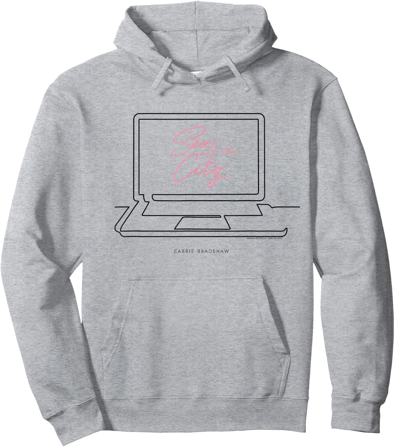 Sex and the City Carrie Bradshaw Laptop Design Hoodie - Hoodie | Ash