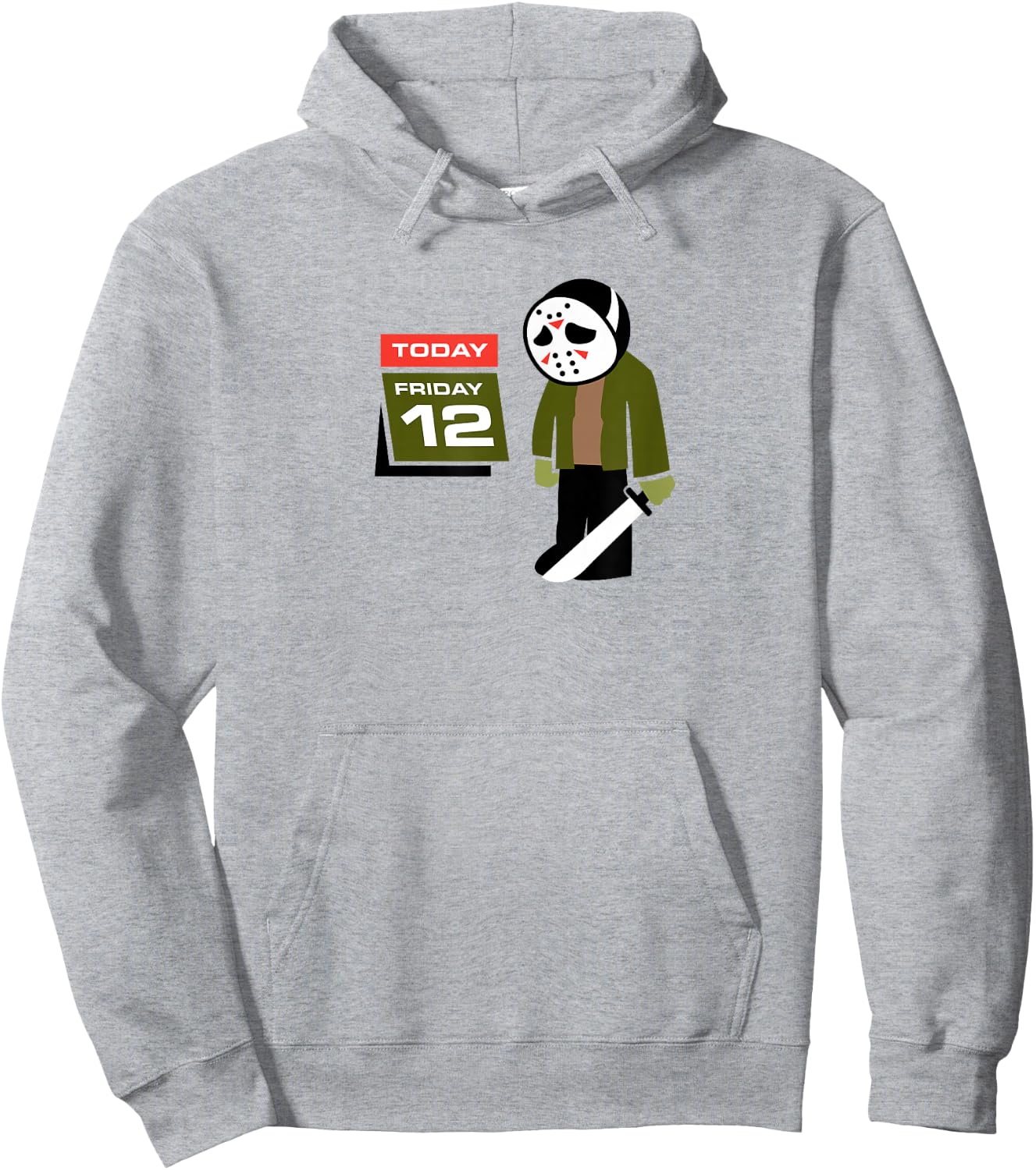 Logo Candy Jason Hates Friday 12th - Funny -Adults White Cotton Polyester Halloween Hoodie - Hoodie | Ash