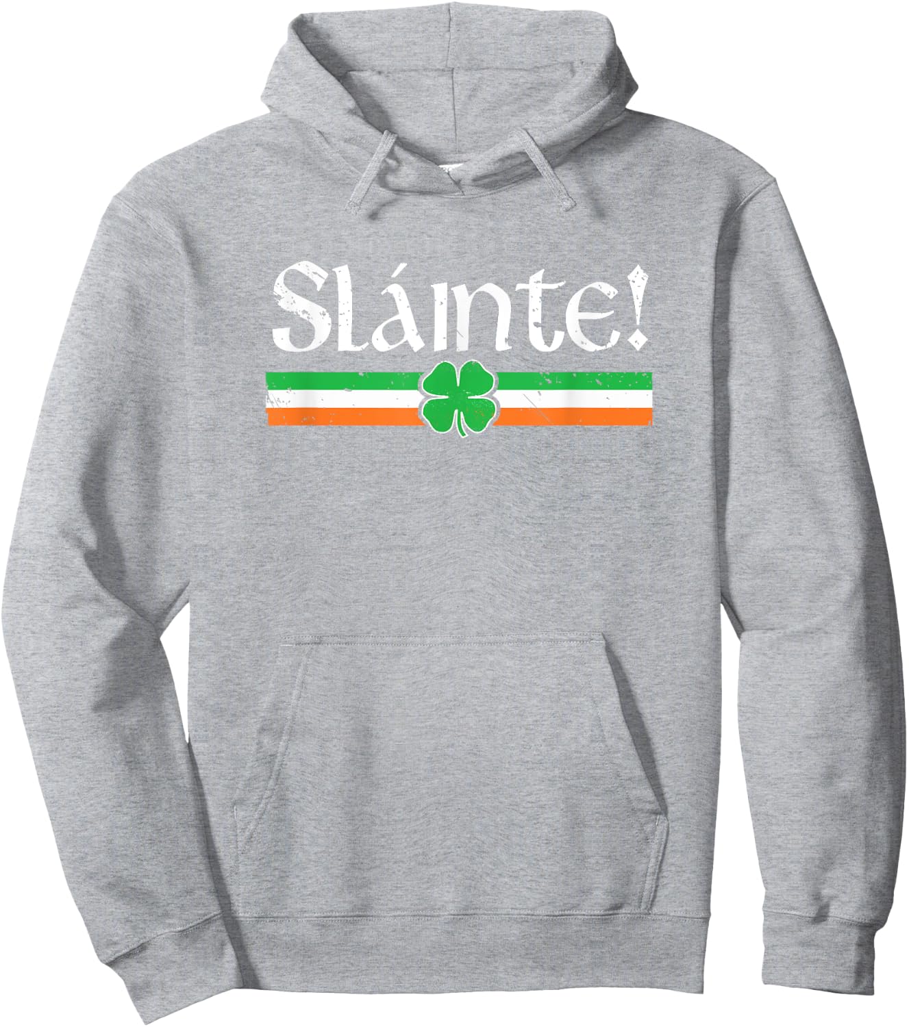 Slainte Shirt Irish Cheers Toast Shamrock St Paddys Day Hoodie - Hoodie | Ash