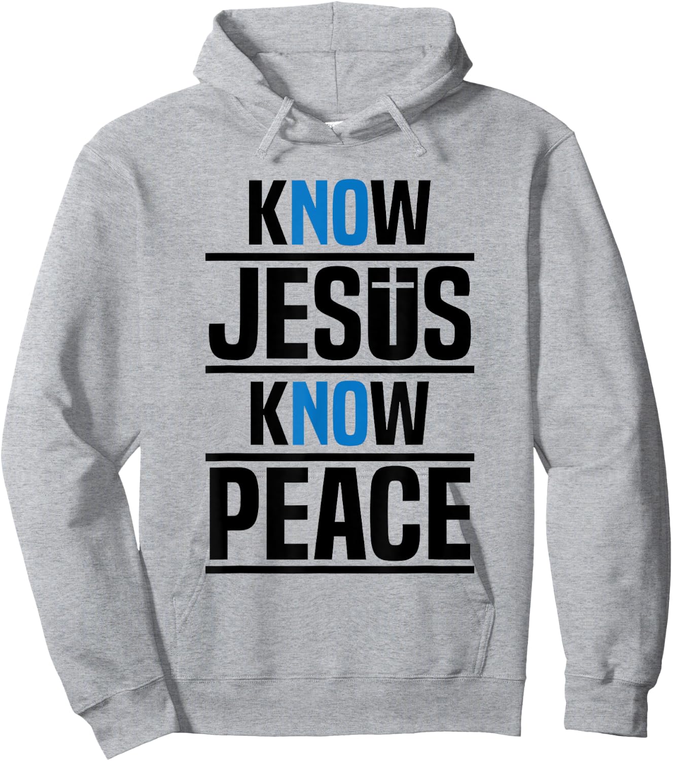 Know Jesus Know Peace Christian Pray Jesus Christ Faith Hoodie - Hoodie | Ash
