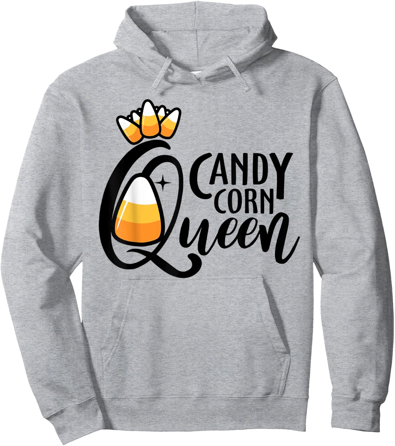 Candy Corn Queen Funny Halloween Costume Hoodie - Hoodie | Ash