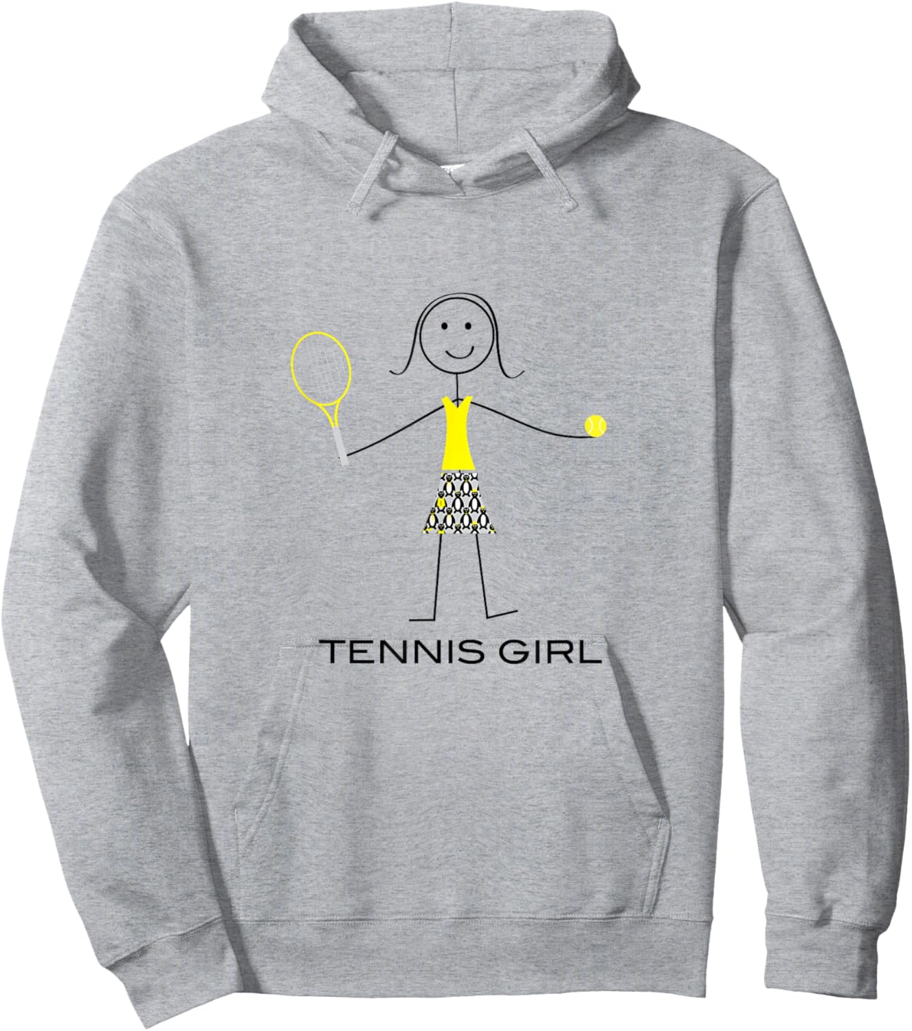 Funny Tennis Design Women, Girl Tennis Player Hoodie - Hoodie | Ash