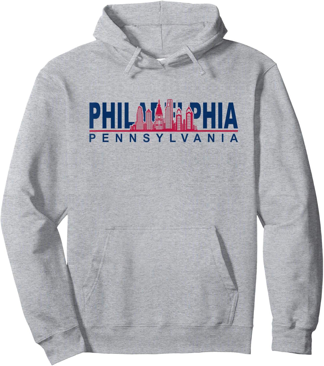 Philadelphia Pennsylvania Cityskype - Philadelphia Skyline Hoodie - Hoodie | Ash