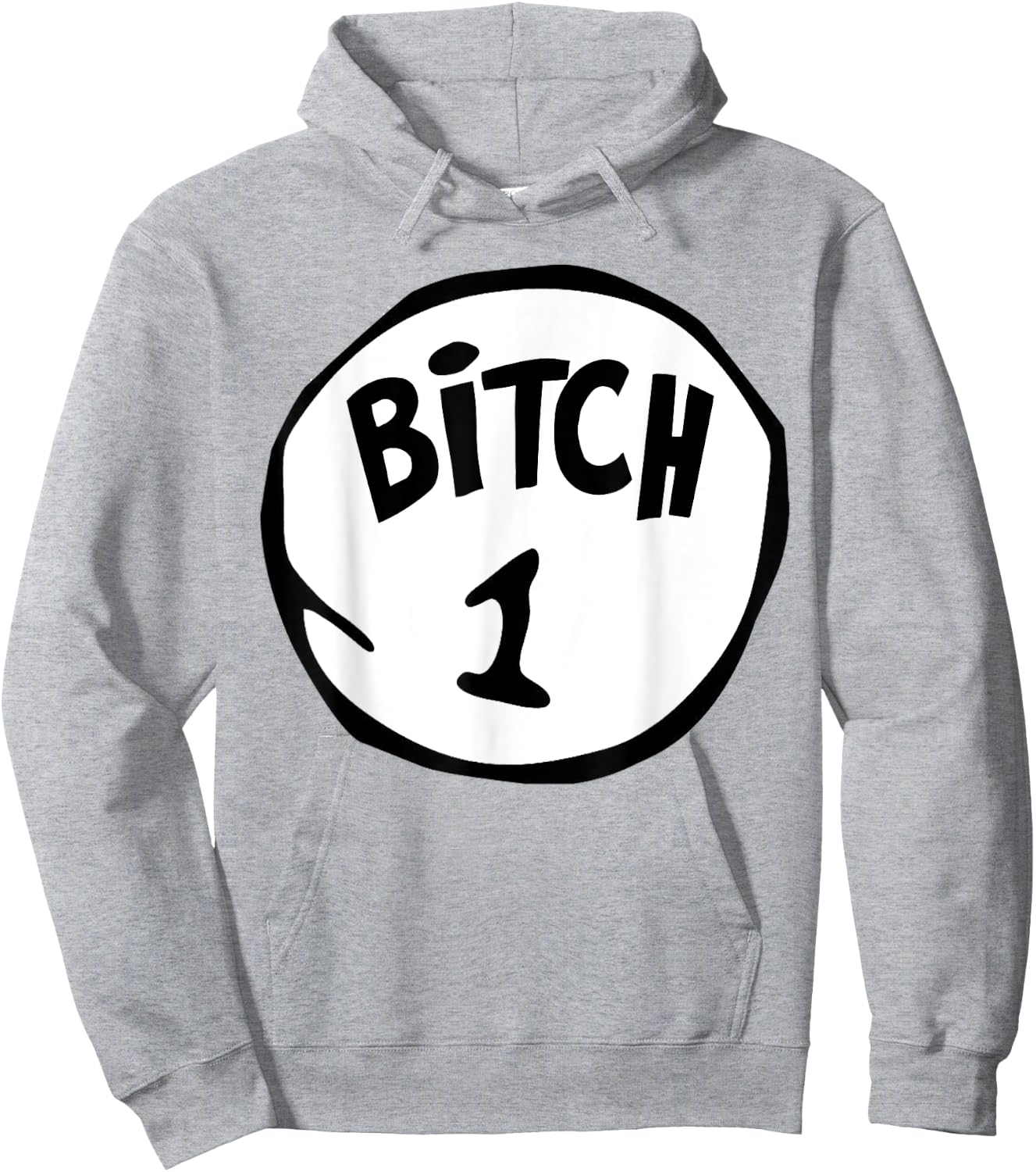 Funny Bitch 1 Matching Group Halloween Costume Hoodie - Hoodie | Ash