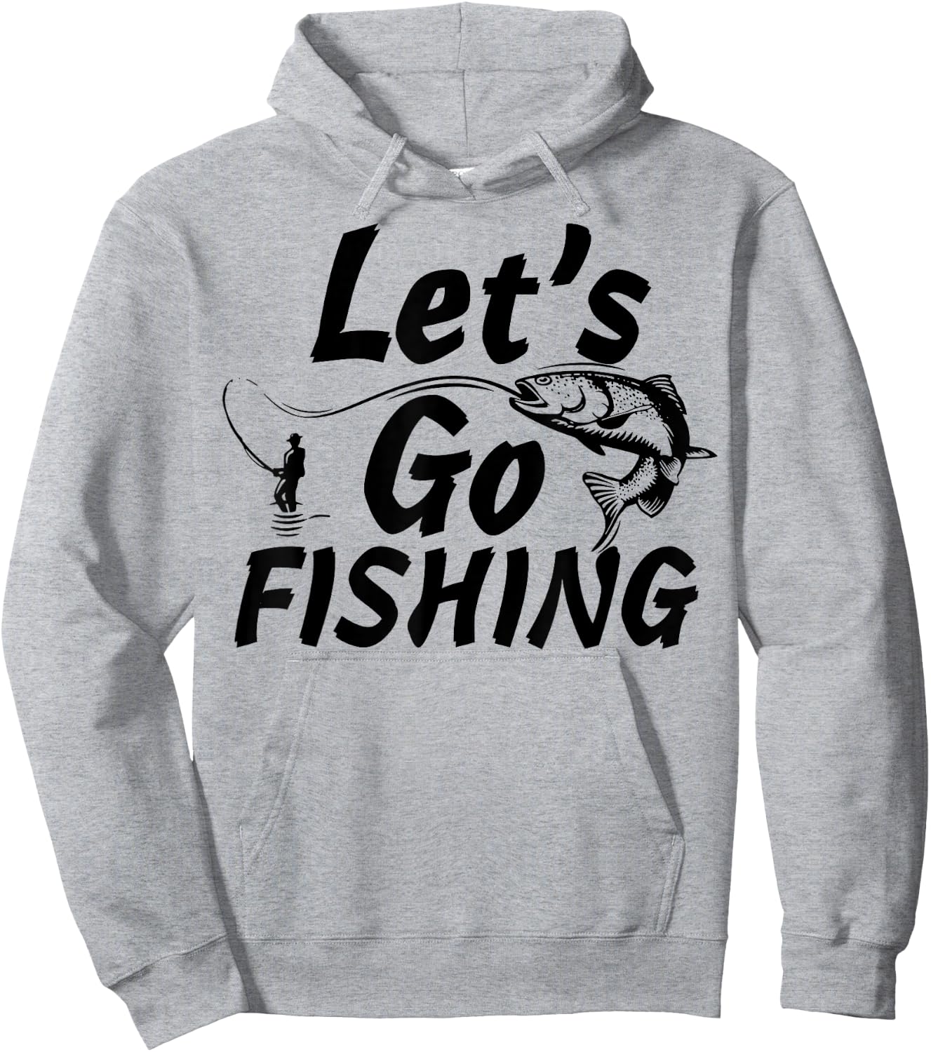 Let’s Go Fishing Shirt Fishing Lovers Or Fisherman Gift Hoodie - Hoodie | Ash