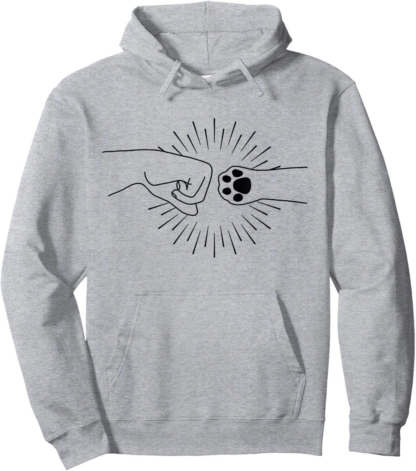 Cat Lover Fist Bump Women Girls Kids Hoodie - Hoodie | Ash