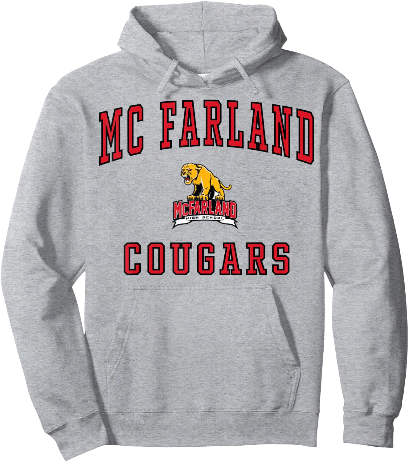 McFarland High School Cougars C1 Hoodie - Hoodie | Ash