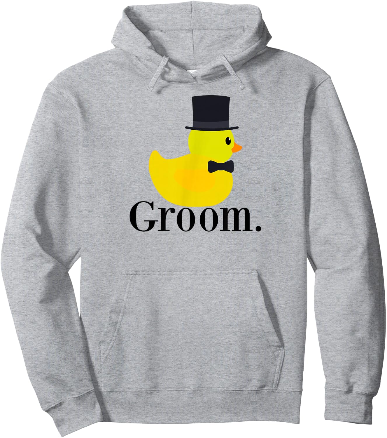 Rubber Duck Groom, Funny Husband to Be Shirt Hoodie - Hoodie | Ash