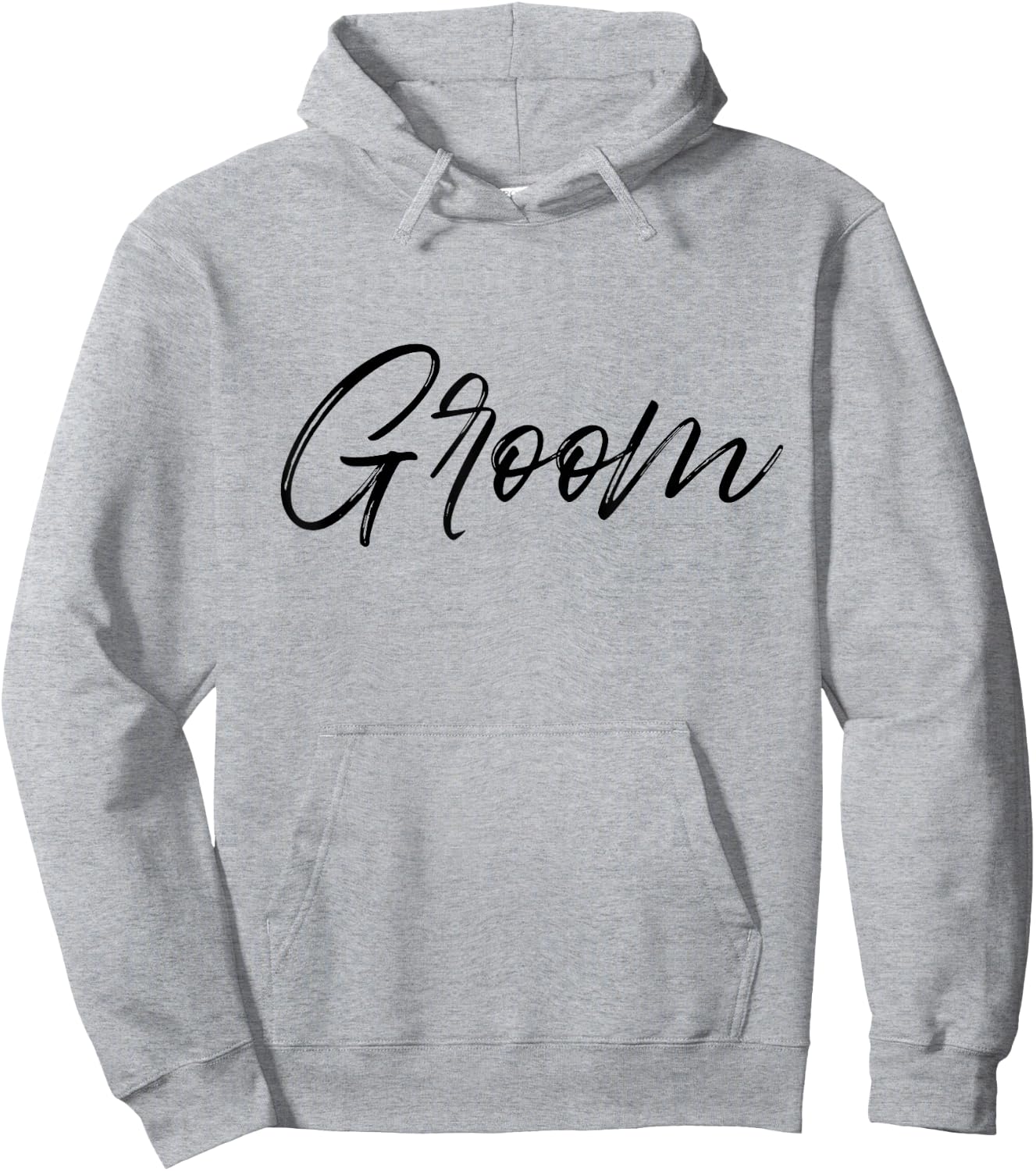 Groom Matching Bride & Groom Wedding Getting Ready White Hoodie - Hoodie | Ash