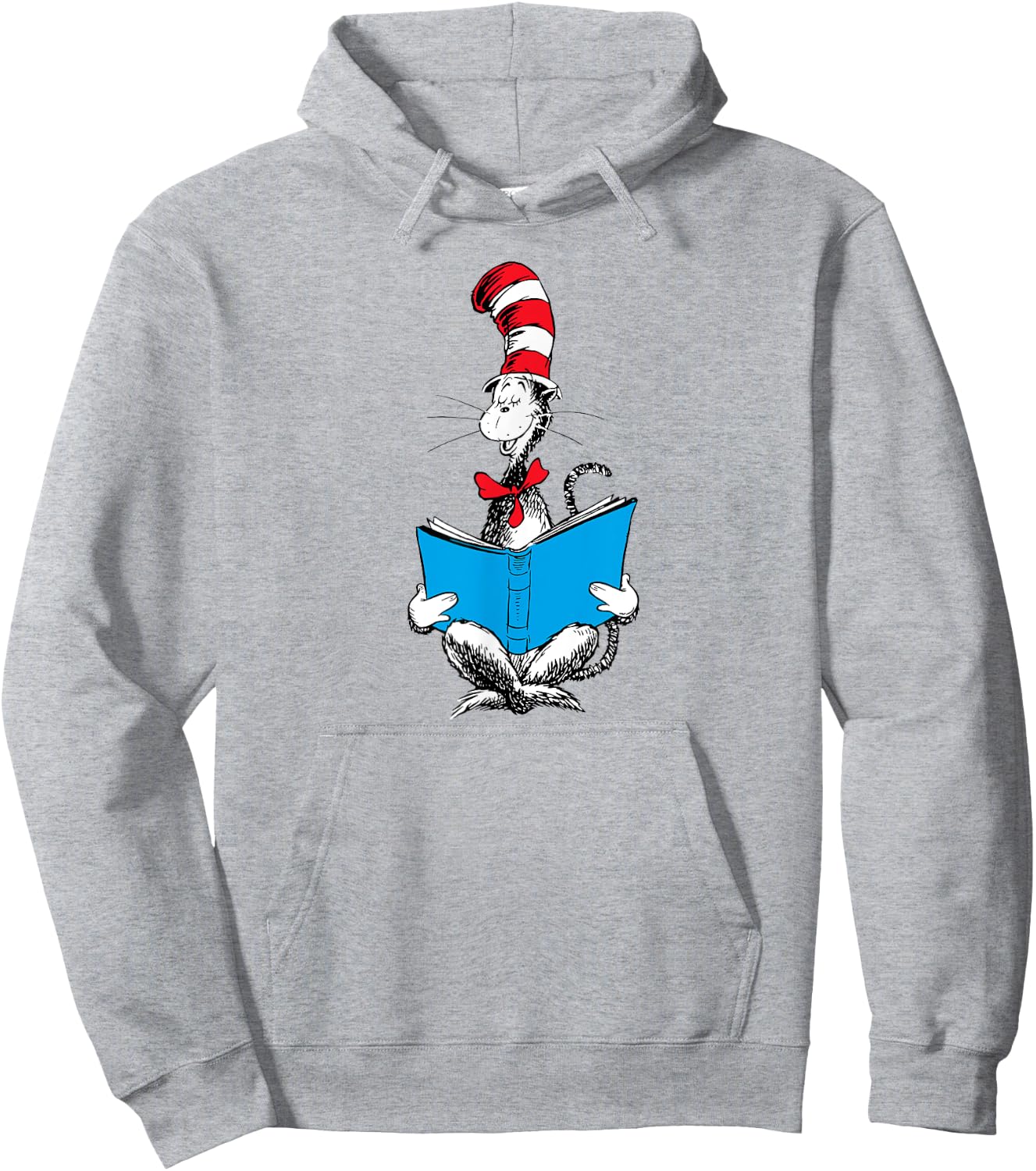 Dr. Seuss Reading Cat Hoodie - Hoodie | Ash