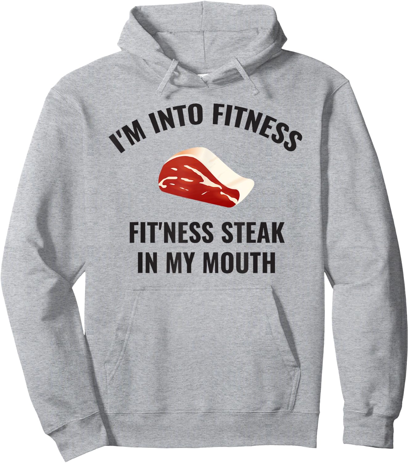Steak Lover, Carnivore, Funny Hoodie - Hoodie | Ash