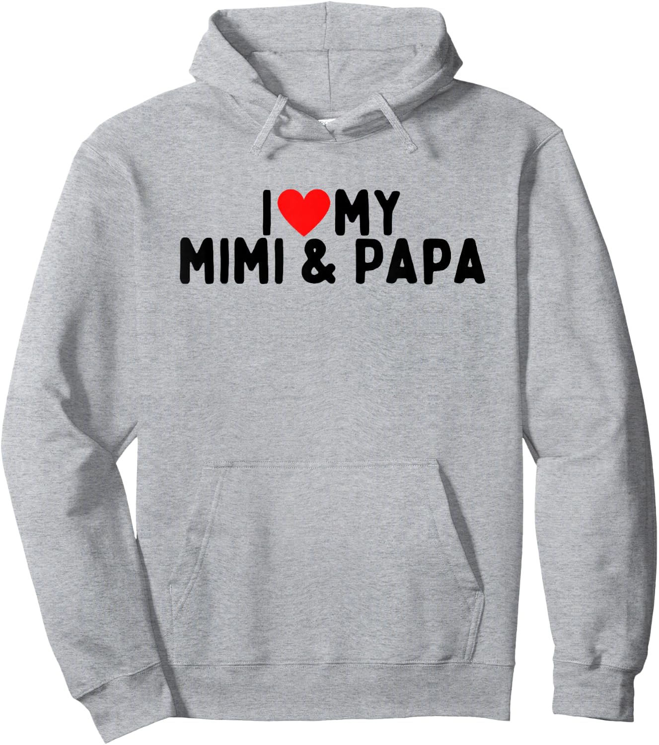 I Love My Mimi And Papa Hoodie - Hoodie | Ash