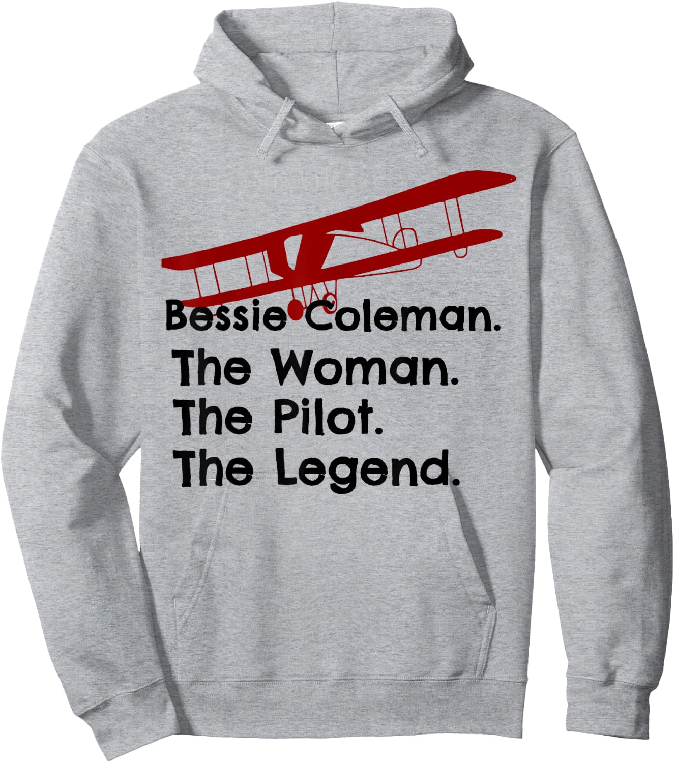 Bessie Coleman The Woman The Pilot The Legend Vintage Hoodie - Hoodie | Ash