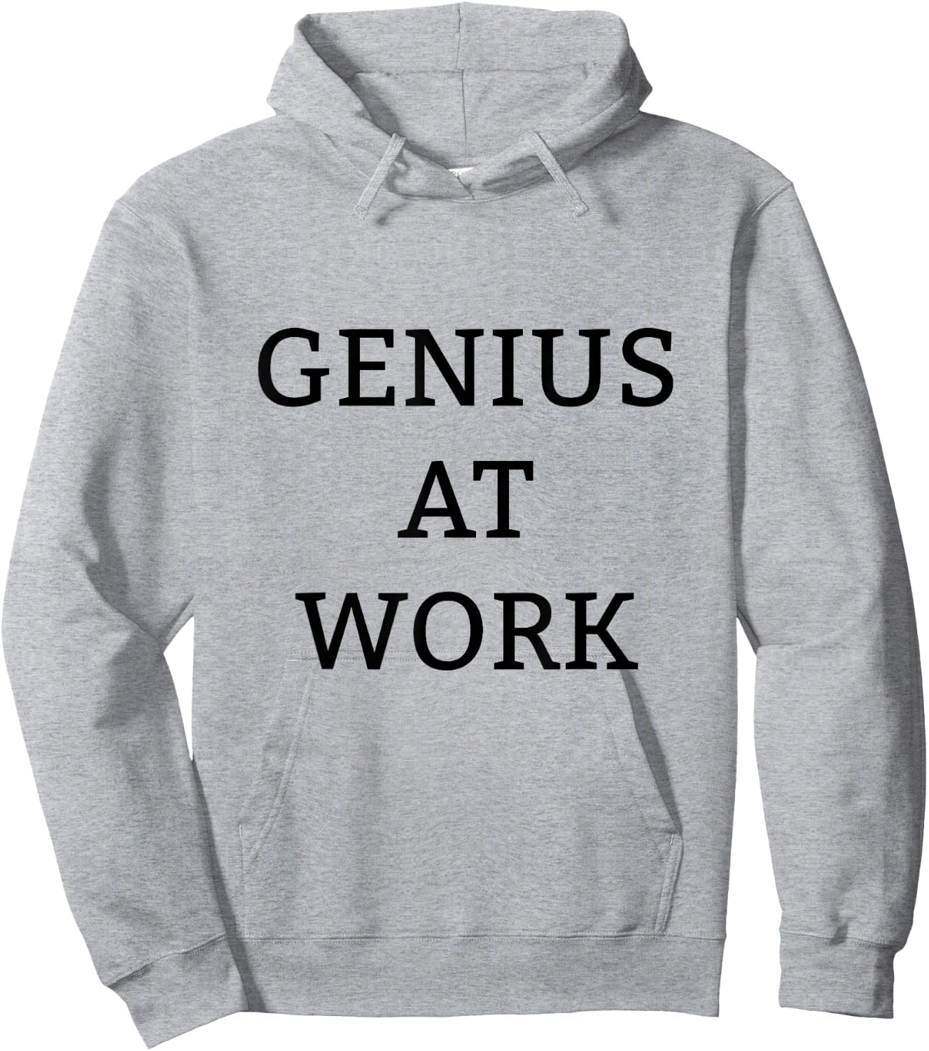 Genius At Work shirt Hoodie - Hoodie | Ash