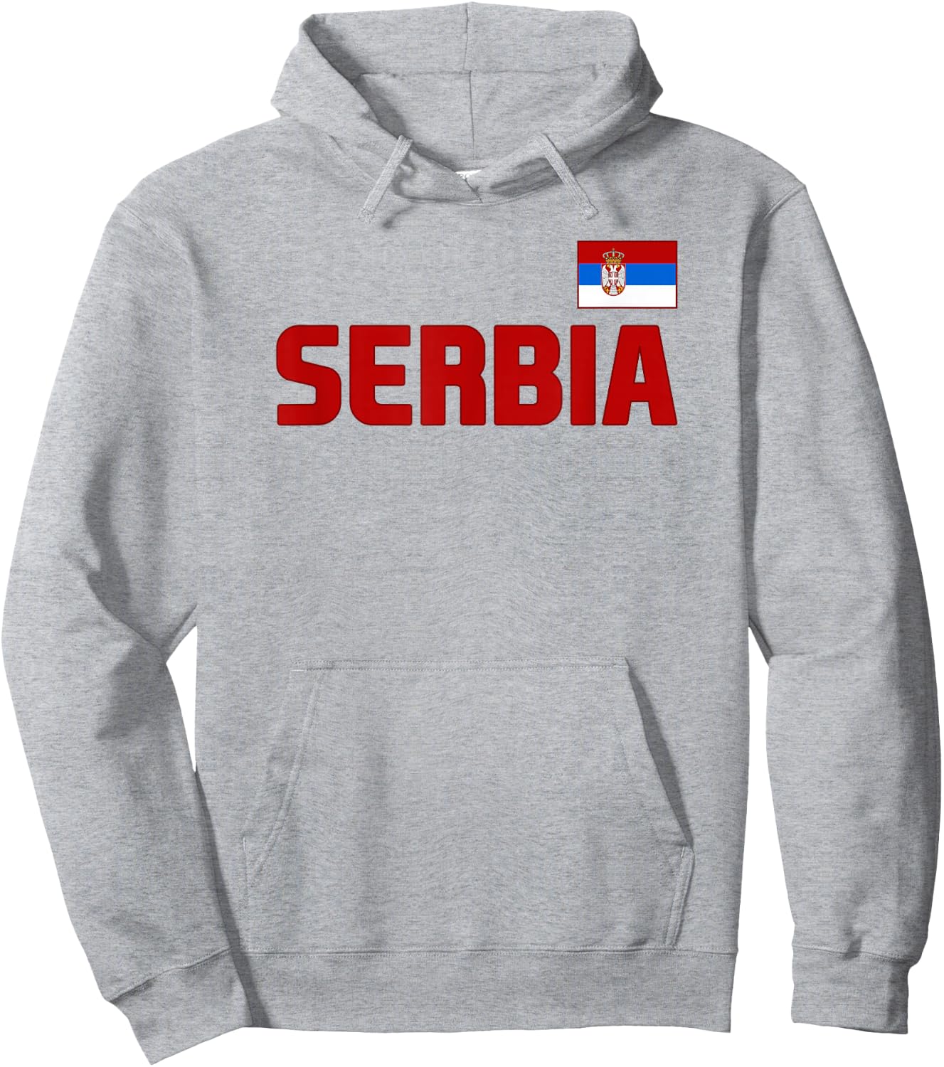Serbia Flag Serbian Pride International Country Hoodie - Hoodie | Ash