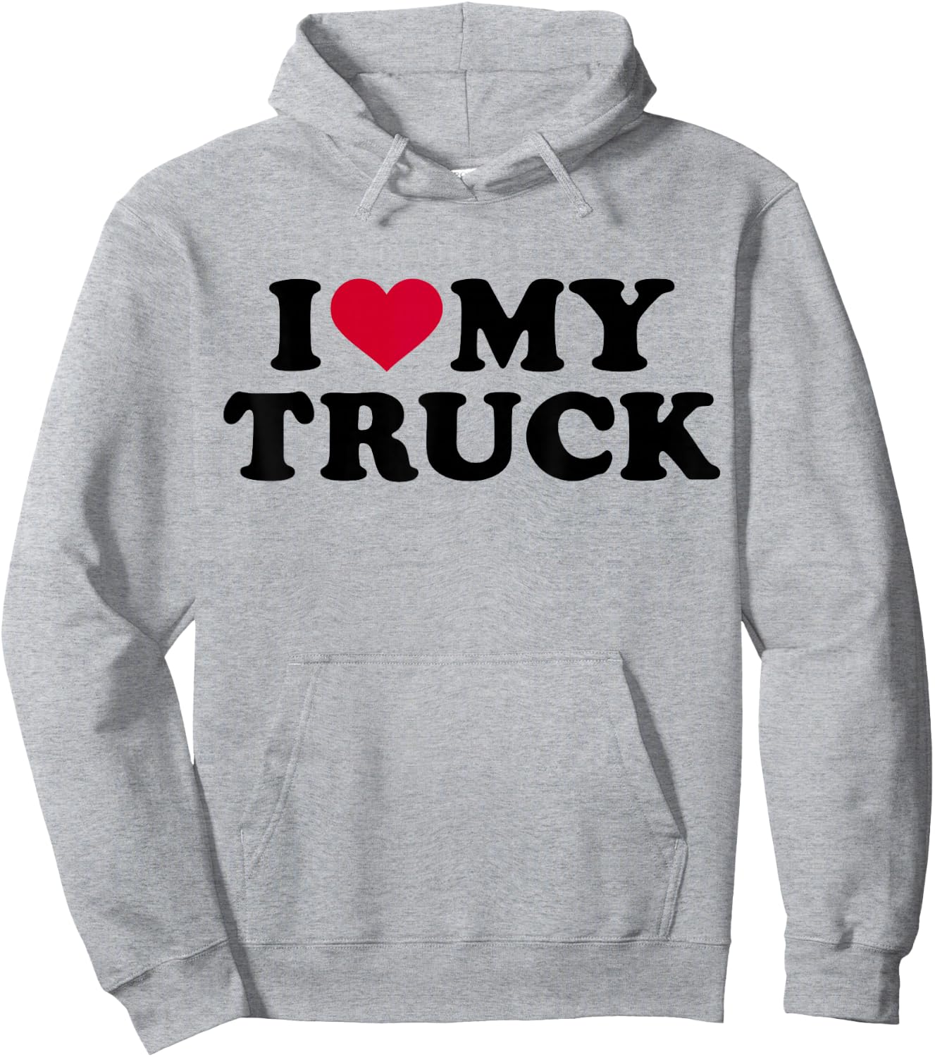 I love my truck Hoodie - Hoodie | Ash