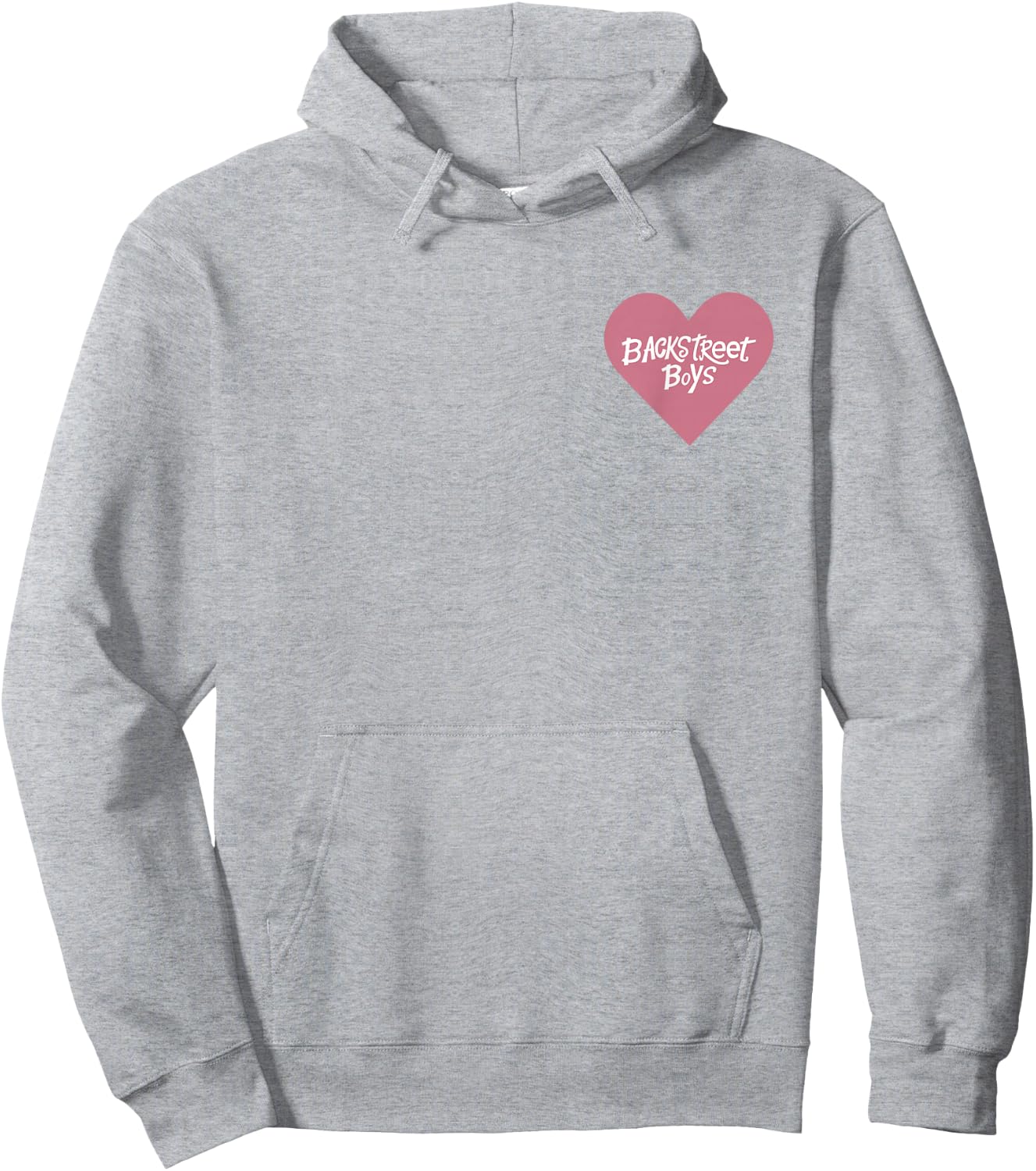 Backstreet Boys – Pink Heart Logo Pocket Hoodie - Hoodie | Ash