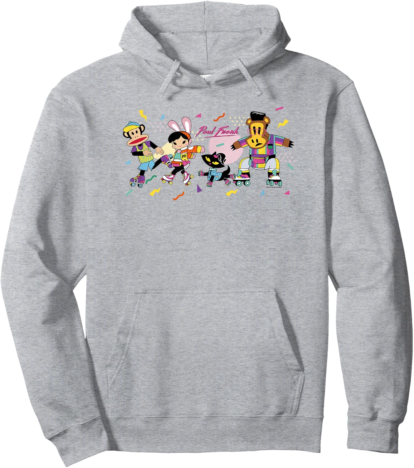 Paul Frank Retro Group Skate Party Hoodie - Hoodie | Ash