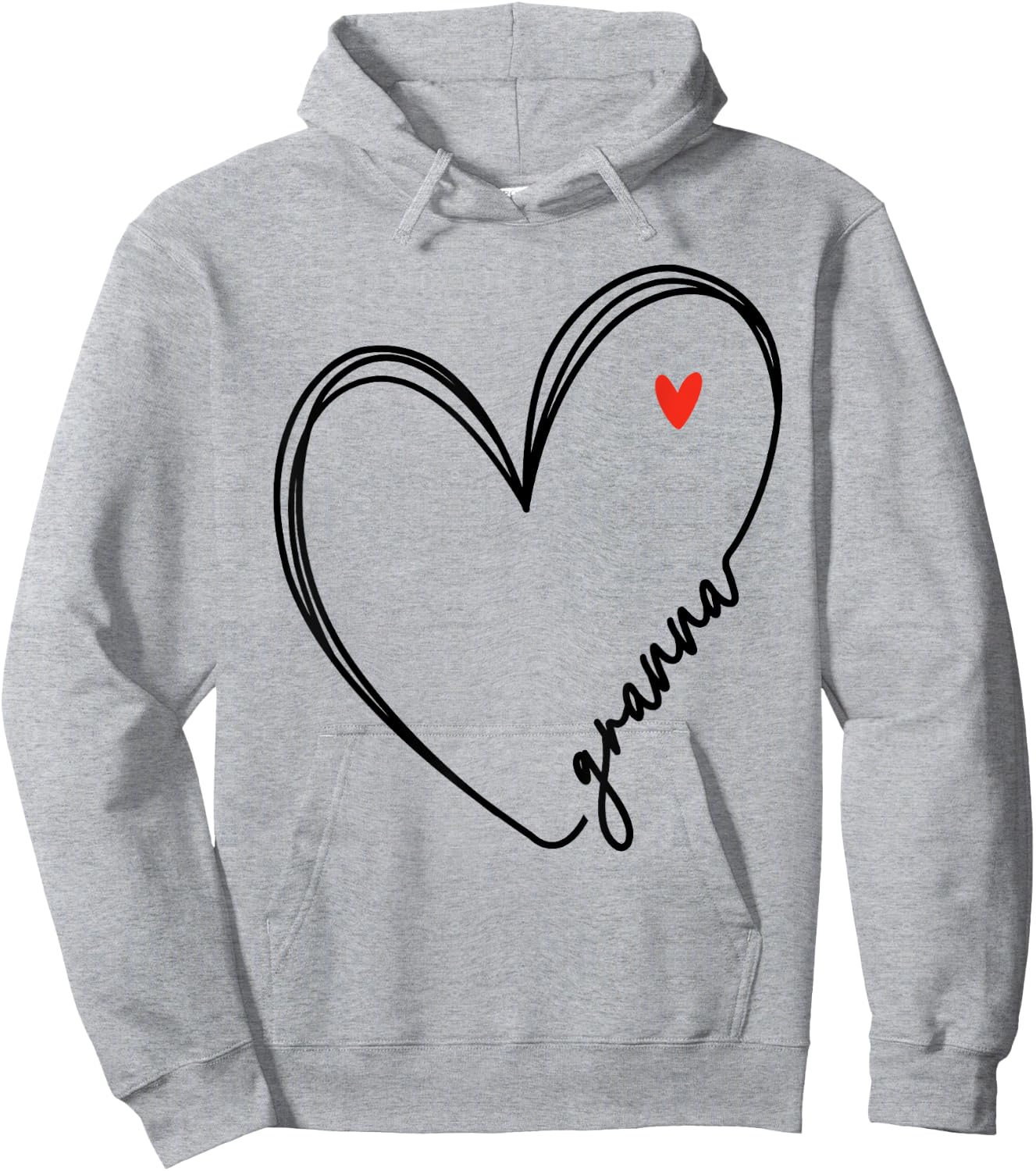 Cute granna With Heart Girl Women Mom Mother Hoodie - Hoodie | Ash