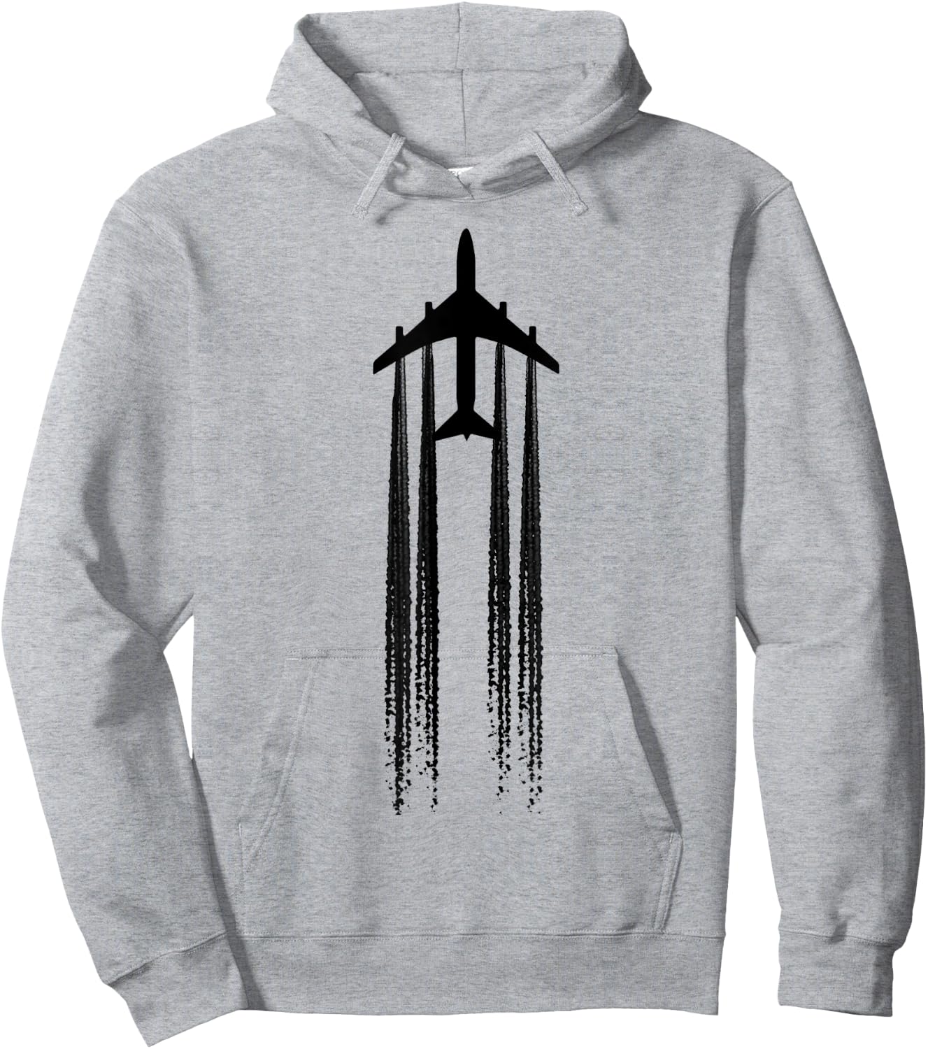 Chemtrails Conspiracy Theory Airplane Aviation Hoodie - Hoodie | Ash