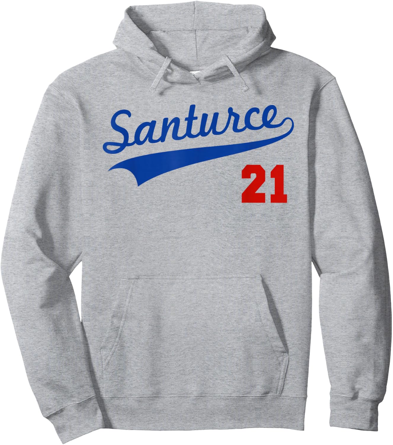 Santurce 21 Puerto Rico Baseball Boricua Men Women Hoodie - Hoodie | Ash
