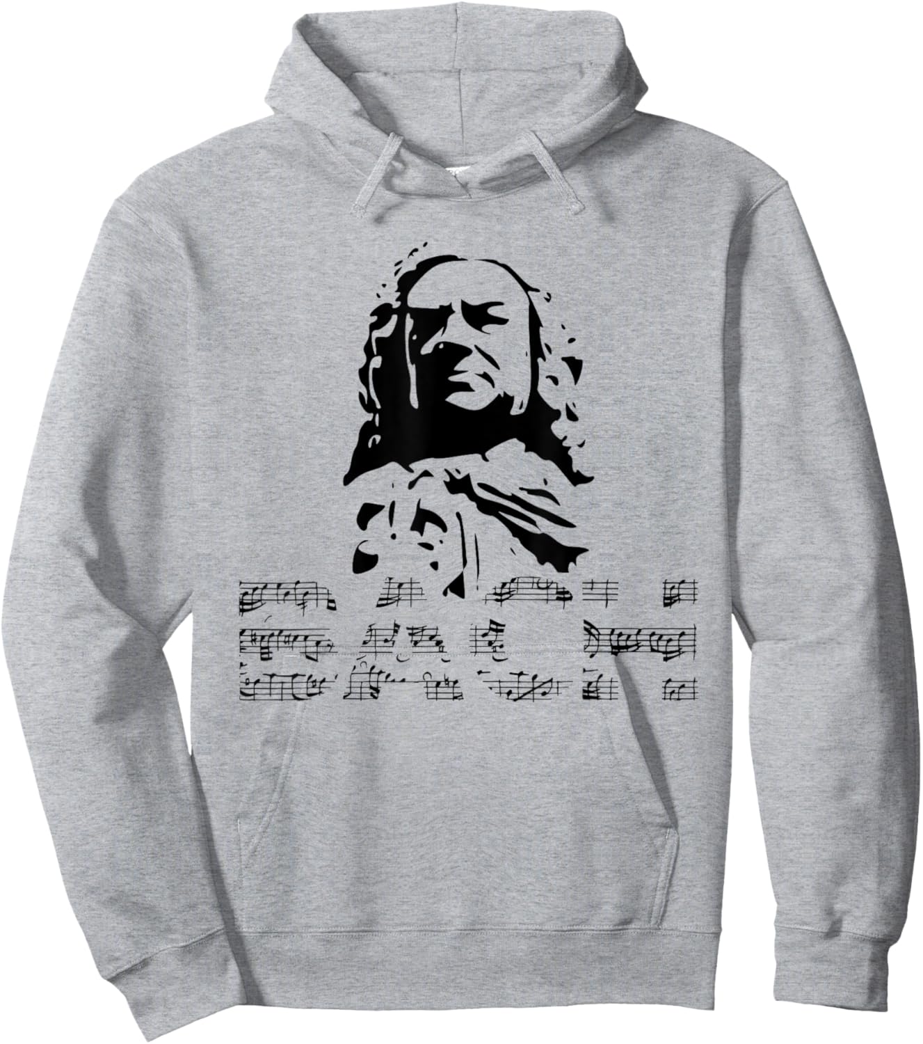 Johann Sebastian Bach Composer Pianist Classical Music Hoodie - Hoodie | Ash
