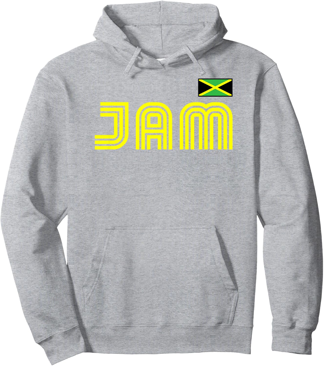 Jamaica Flag Retro International Country Jamaican Pride Hoodie - Hoodie | Ash