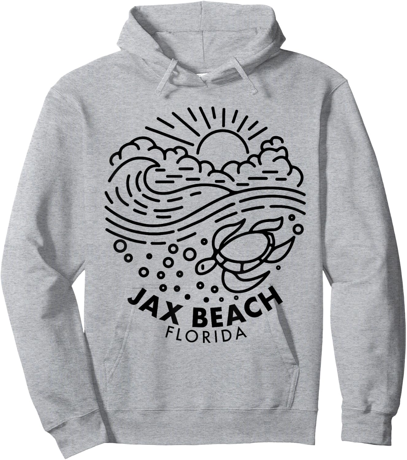 Jax Beach Florida Vintage Women Kids Hoodie - Hoodie | Ash
