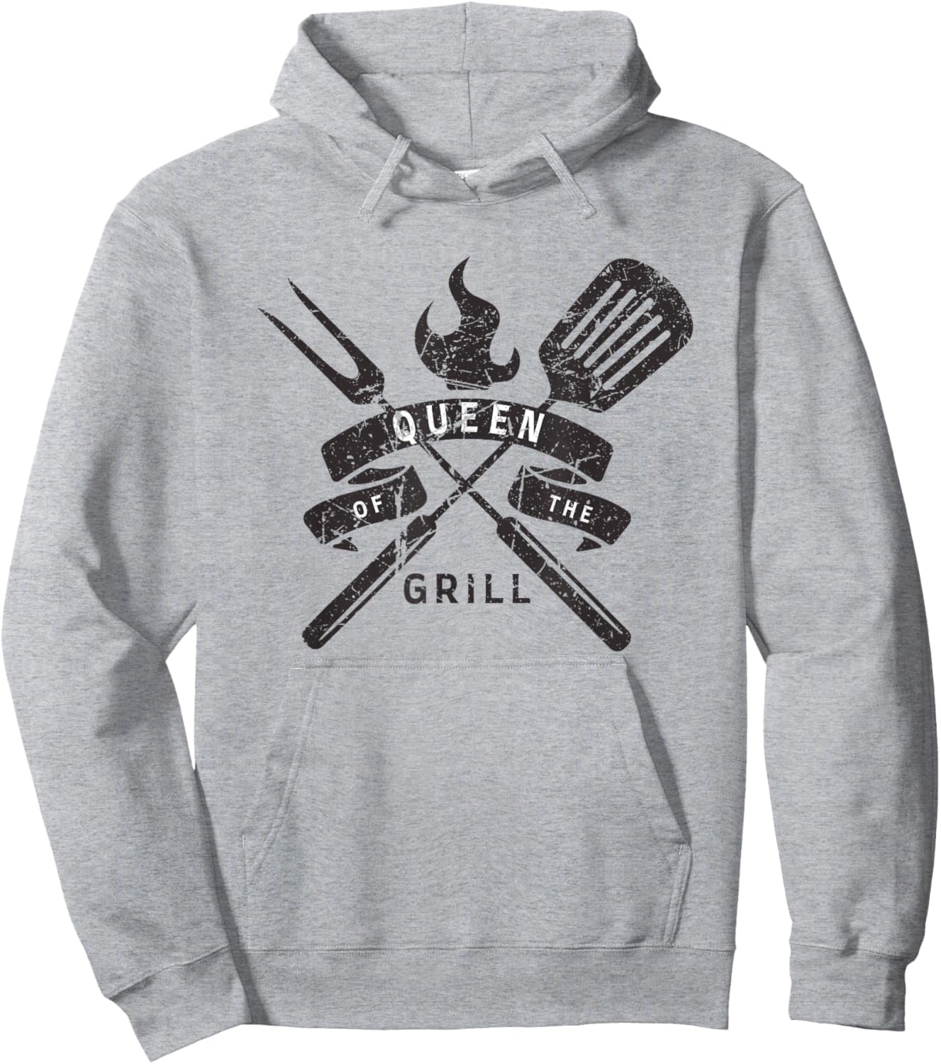 Queen of the Grill - Grilling Master Quote Hoodie - Hoodie | Ash