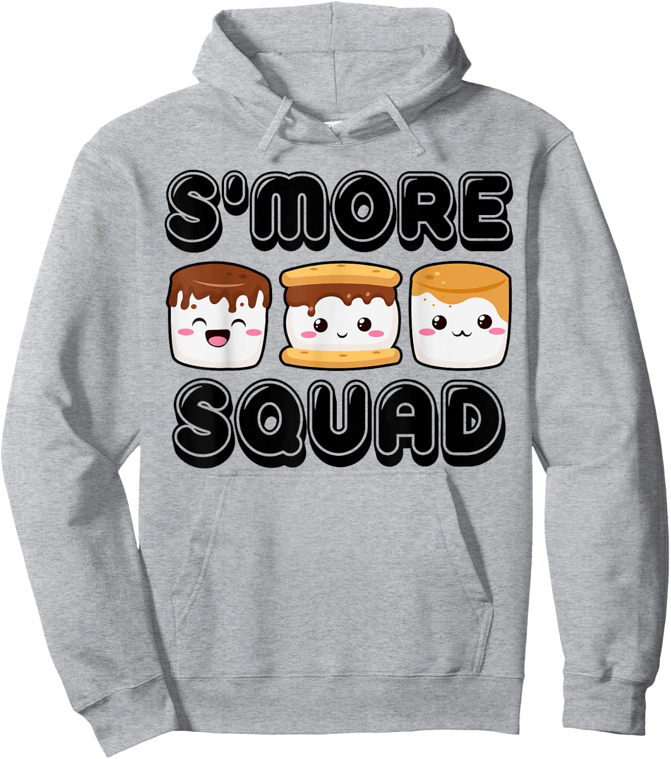Smore Squad Camping Campfire Chocolate Marshmallow S'mores Hoodie - Hoodie | Ash