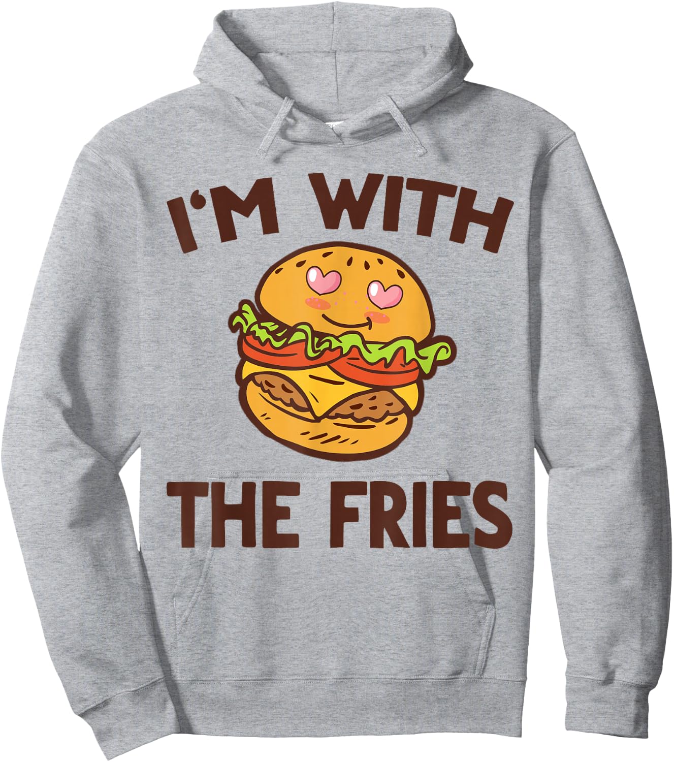 Burger & Fries Matching Couples His & Hers Hoodie - Hoodie | Ash