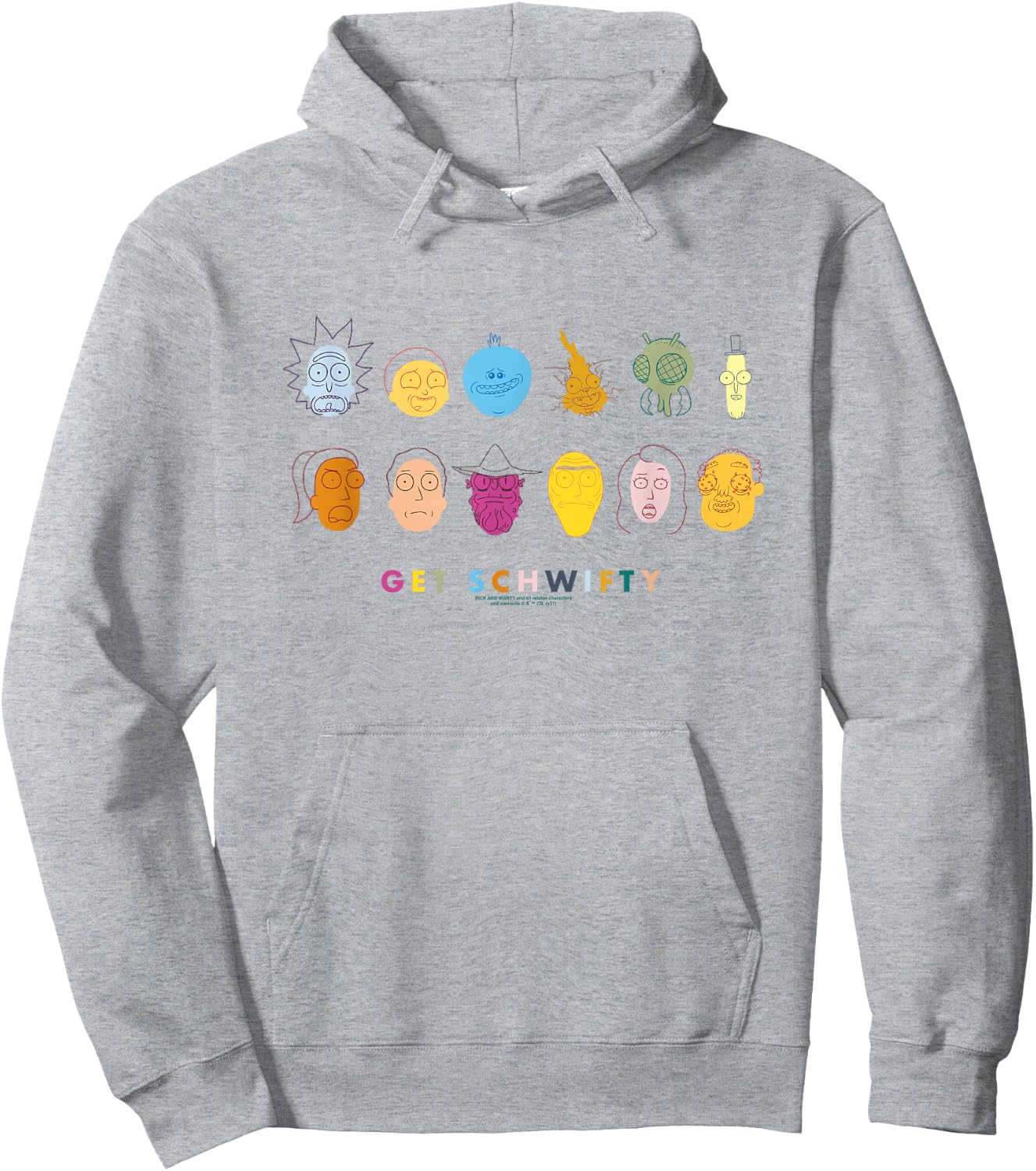 Rick and Morty Get Schwifty Hoodie - Hoodie | Ash