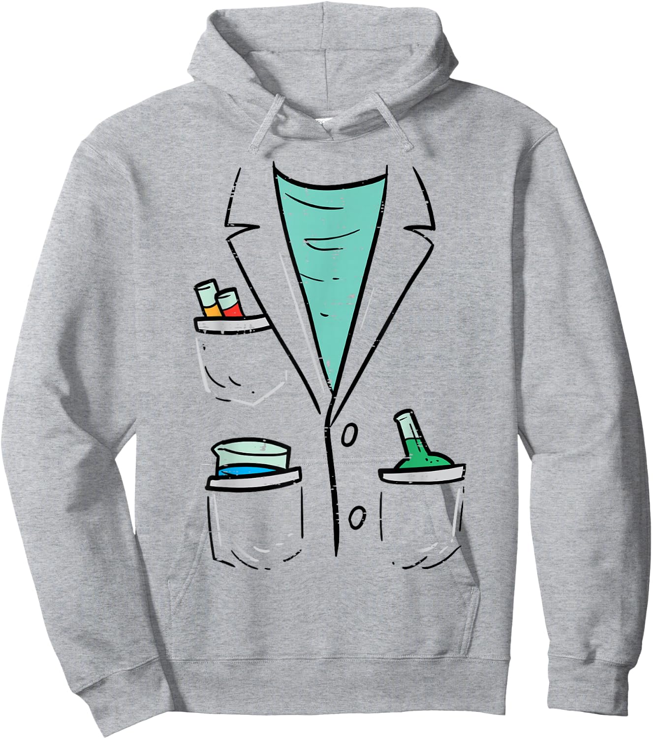 Mad Scientist Chemist Costume Funny Halloween Nerd Geek Boys Hoodie - Hoodie | Ash