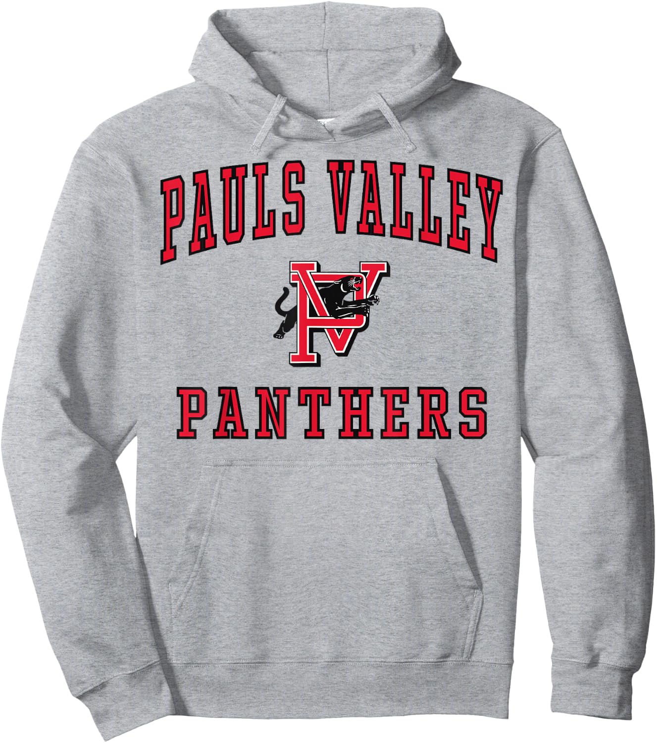 Pauls Valley High School Panthers C1 Hoodie - Hoodie | Ash